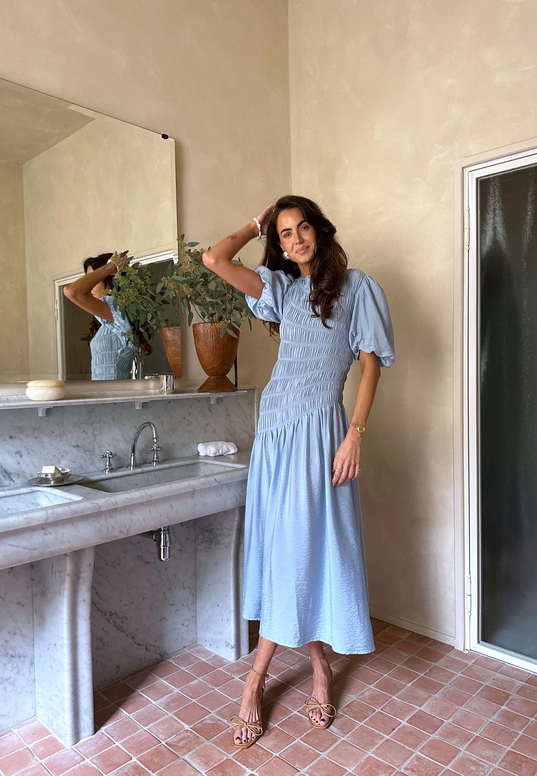 CC Puff Sleeve Smock Dress - Image 3