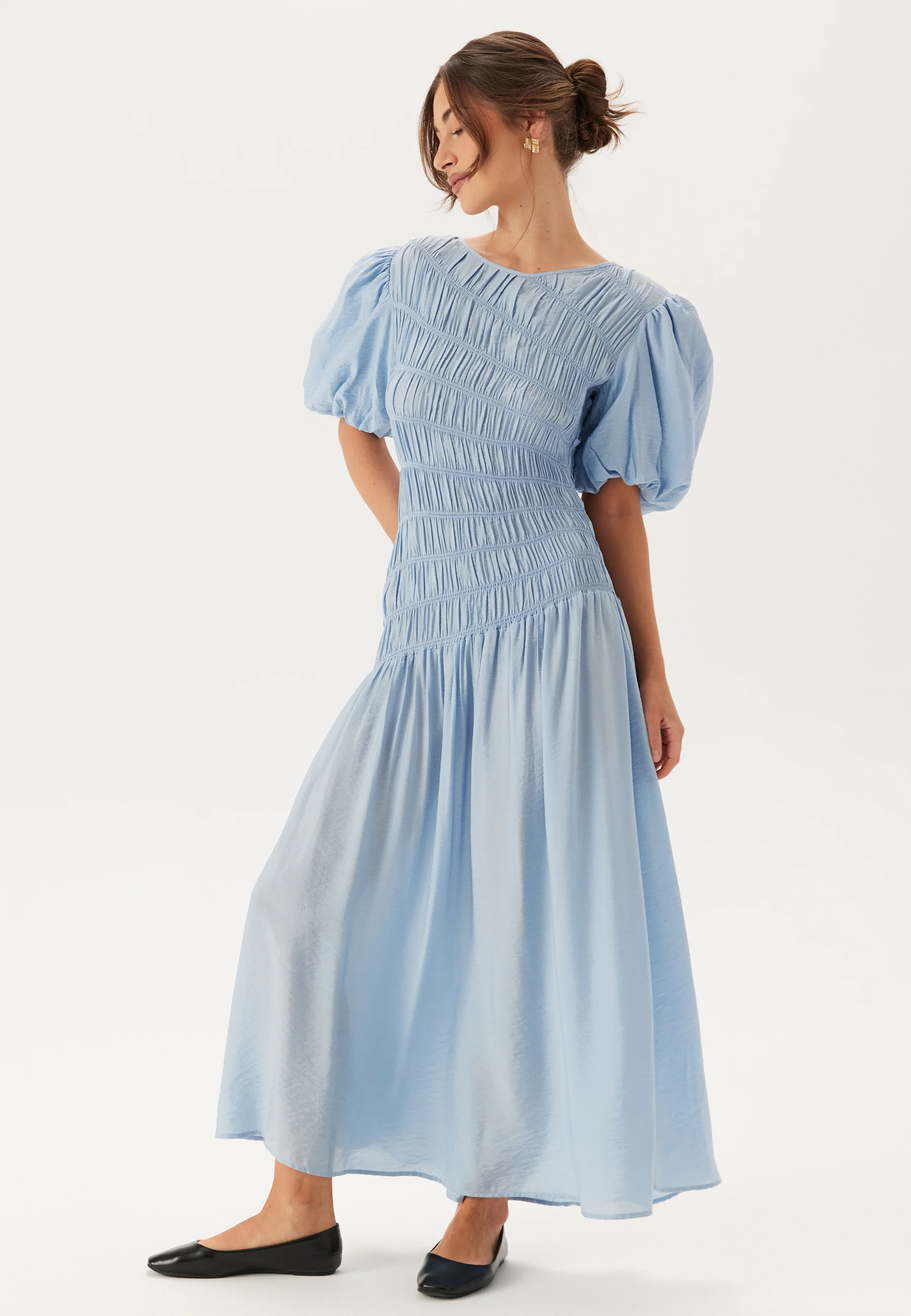 CC Puff Sleeve Smock Dress - Image 4