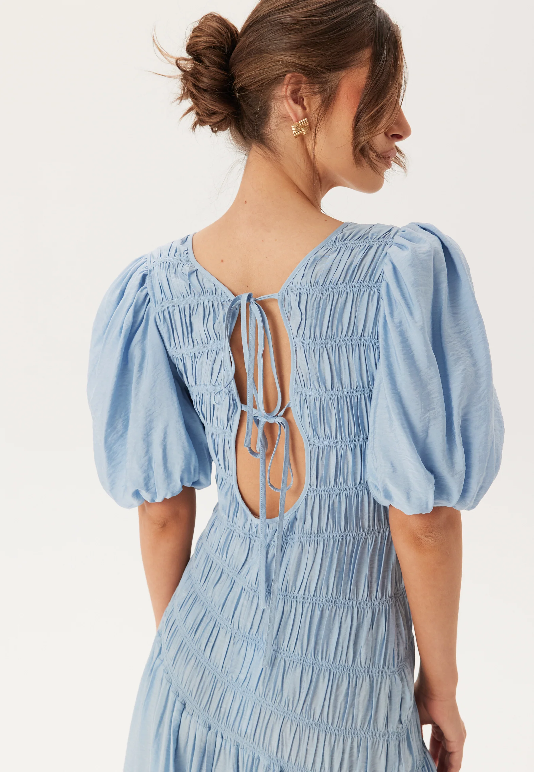 CC Puff Sleeve Smock Dress - Image 7