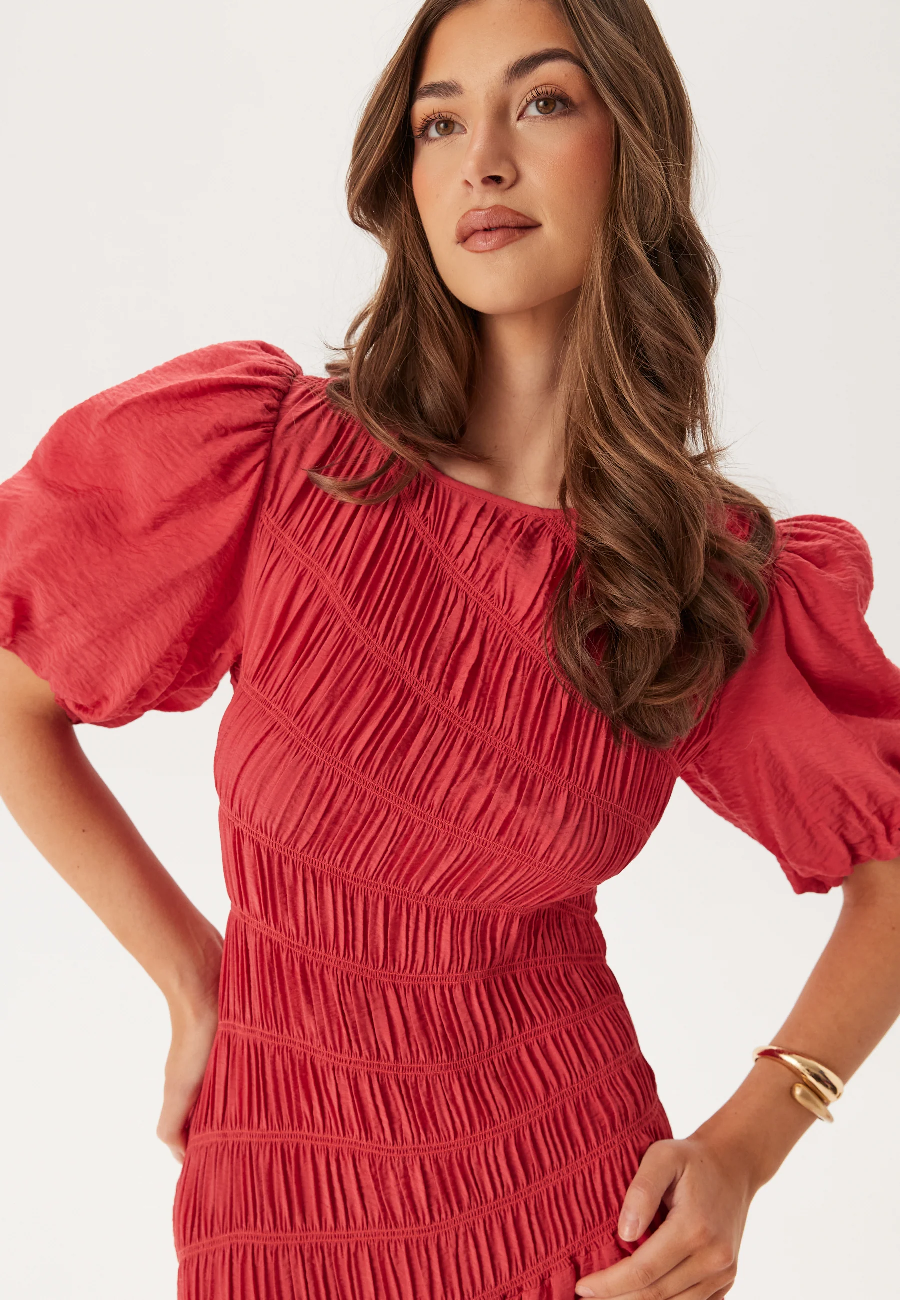 CC Puff Sleeve Smock Dress - Image 7