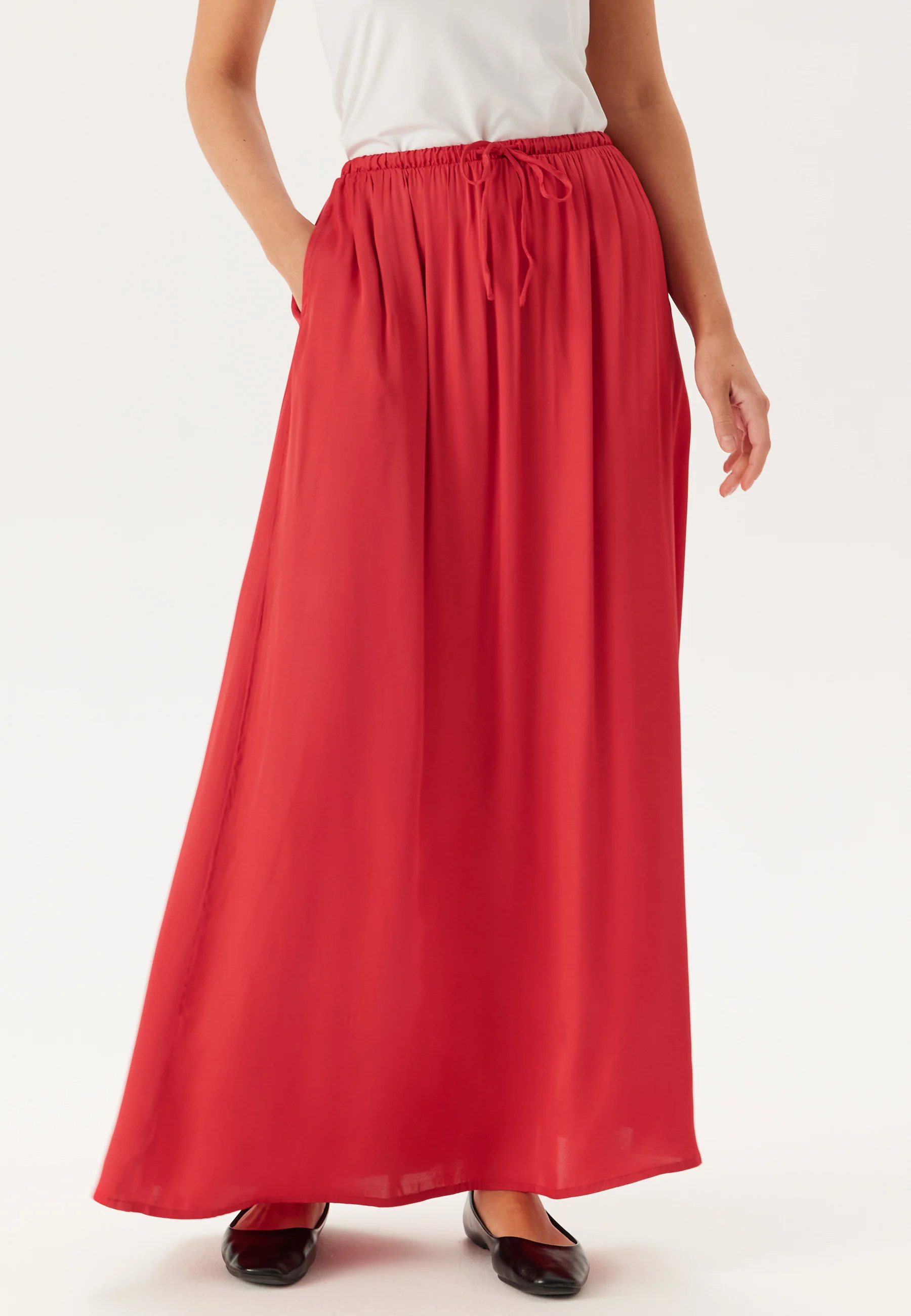 CC Viscose Maxi Satin Skirt - Image 3