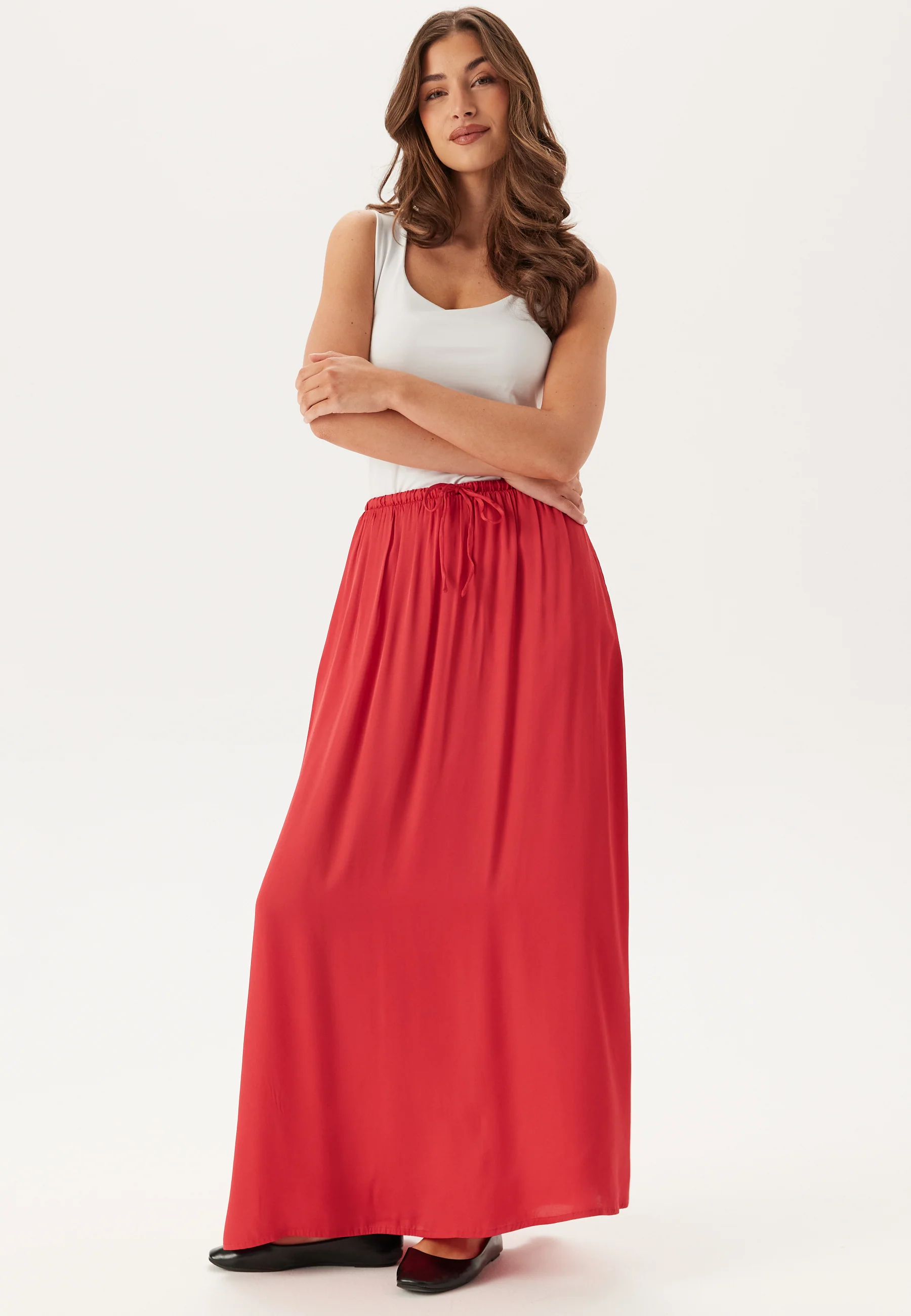 CC Viscose Maxi Satin Skirt - Image 5