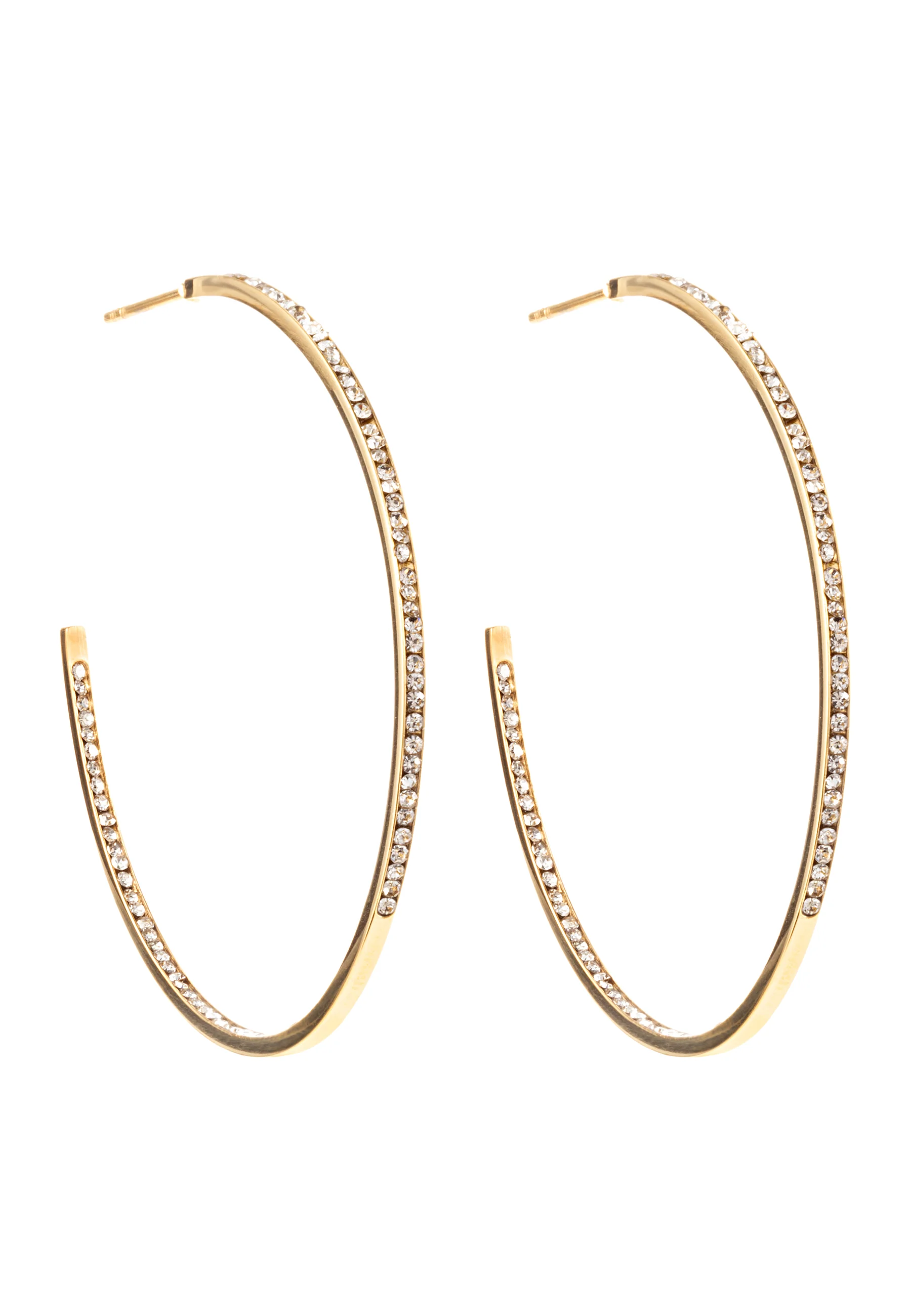 Celine Crystal Hoops 50 mm - Image 2