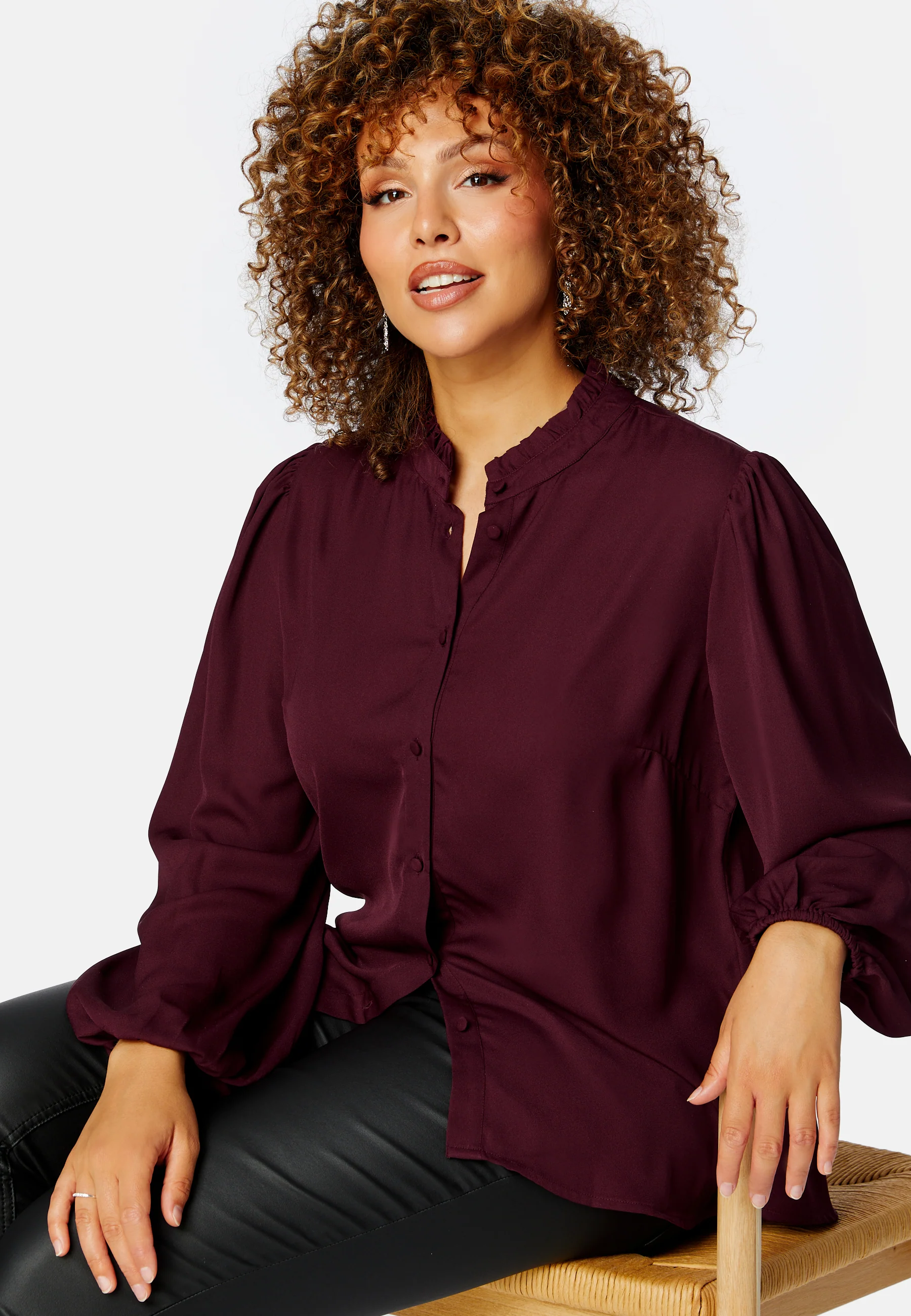 Celine Frill Collar Blouse - Image 9