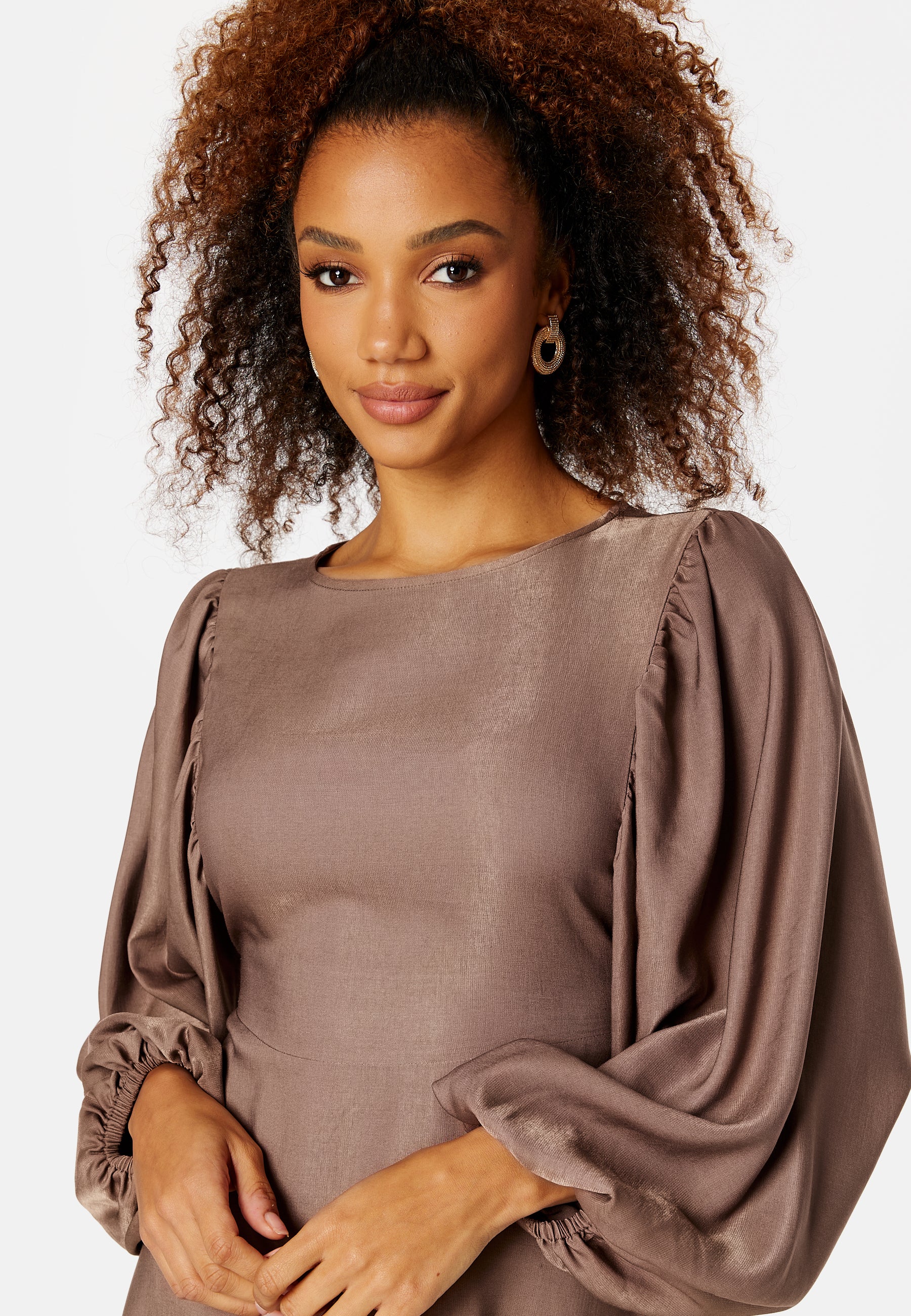 Charli Balloon Sleeve Dress - Image 4