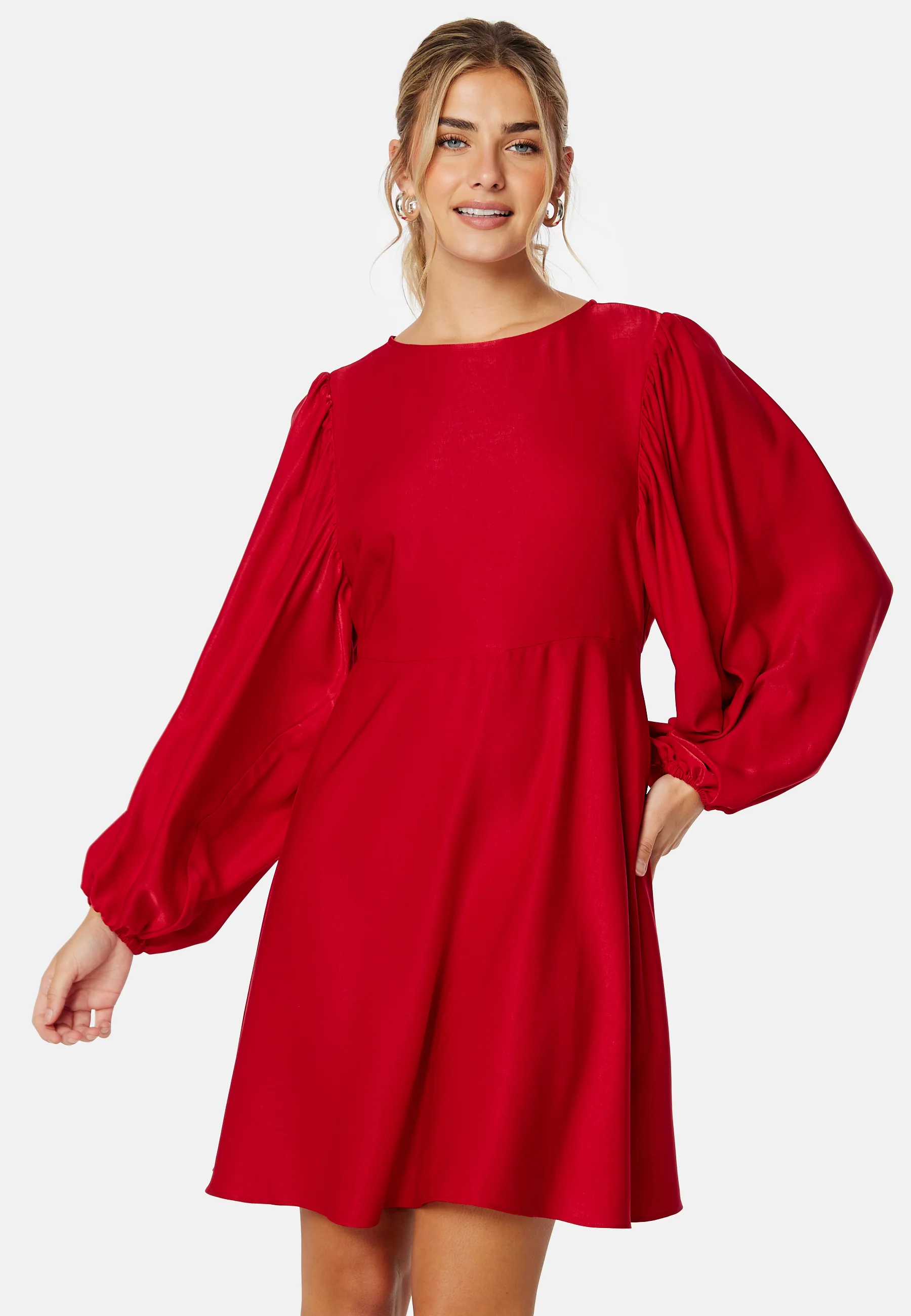 Charli Balloon Sleeve Dress - Image 2