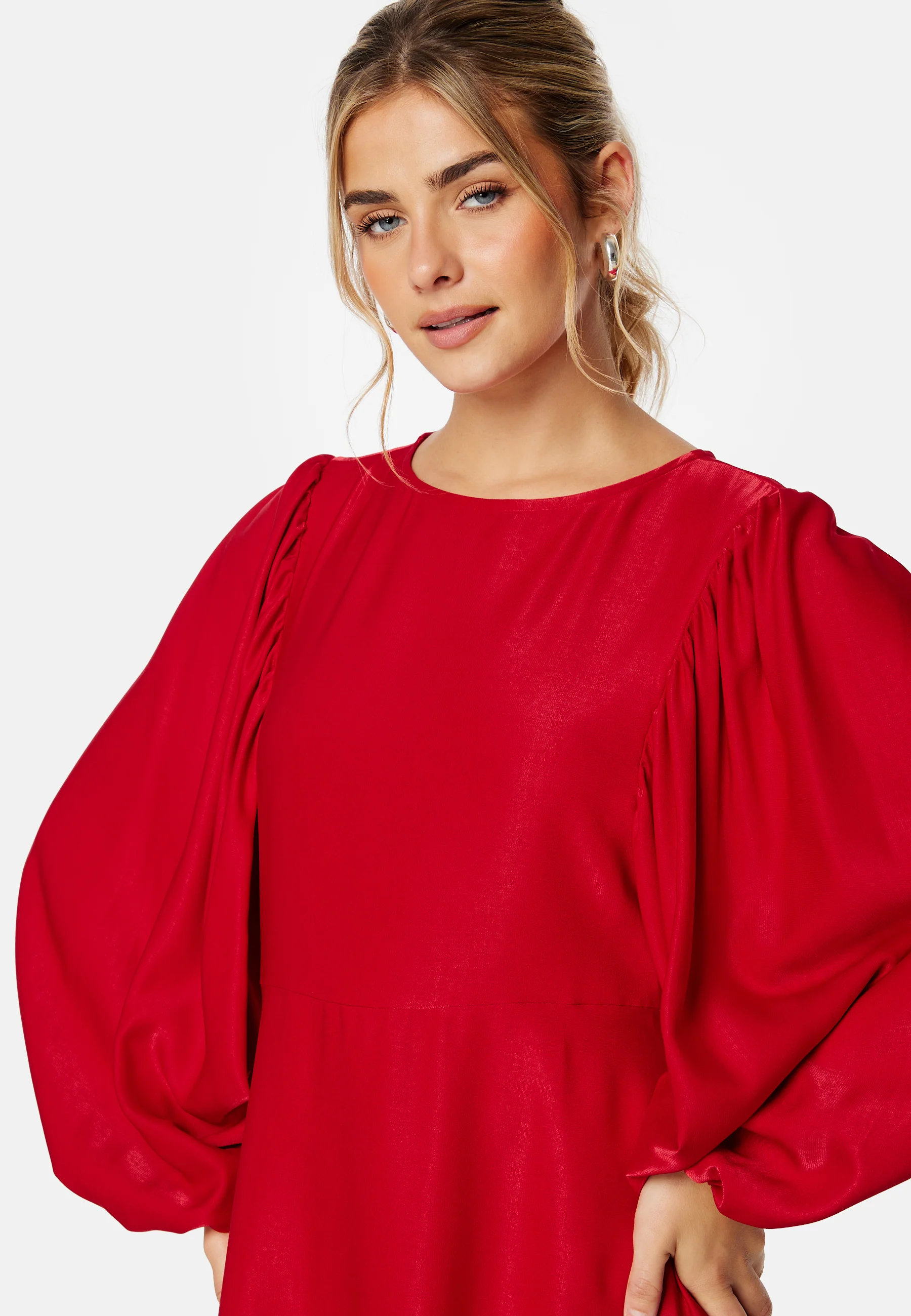 Charli Balloon Sleeve Dress - Image 3