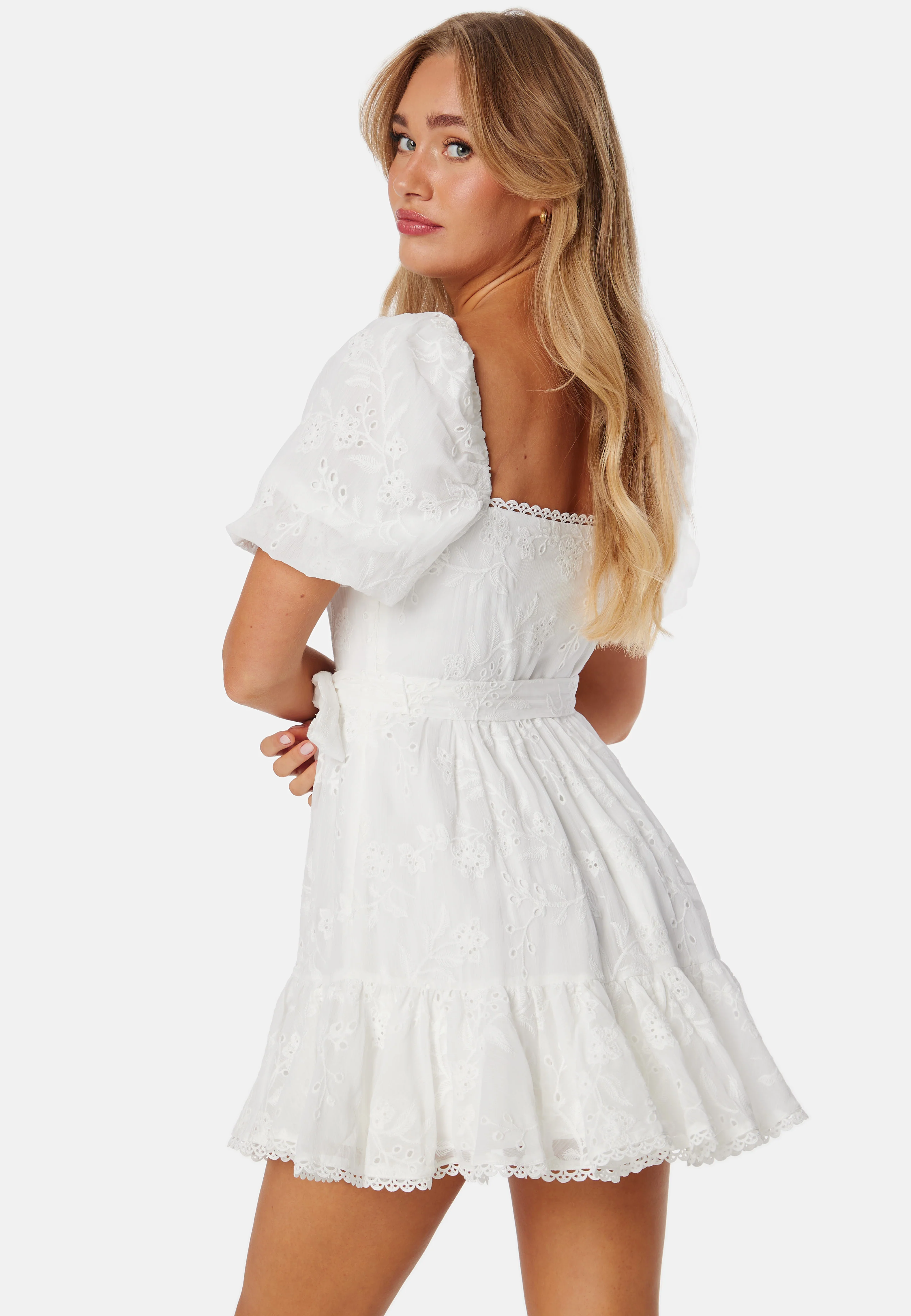 Charlize Embroidered Mini Dress - Image 2