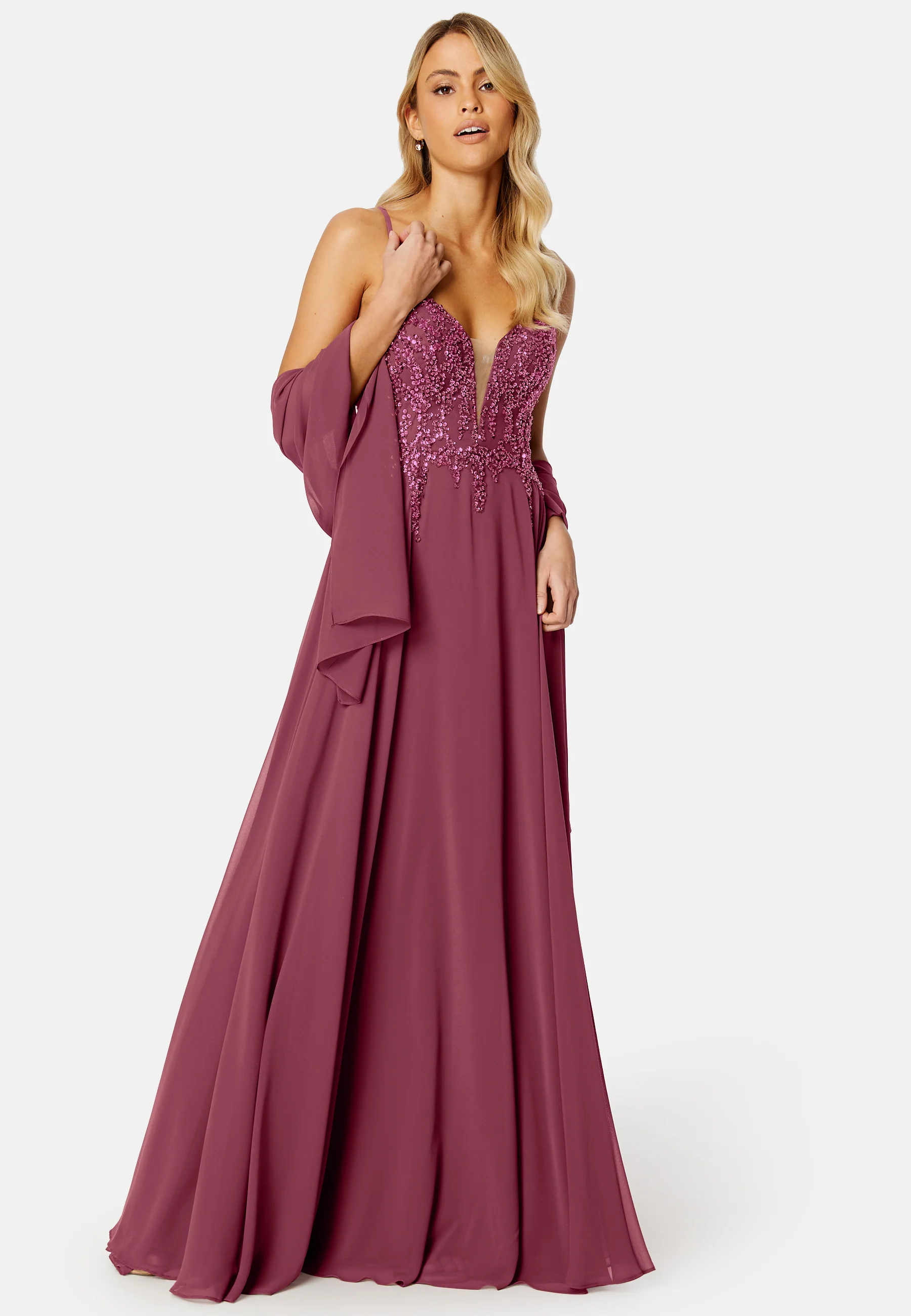 Chiffon evening dress - Image 2