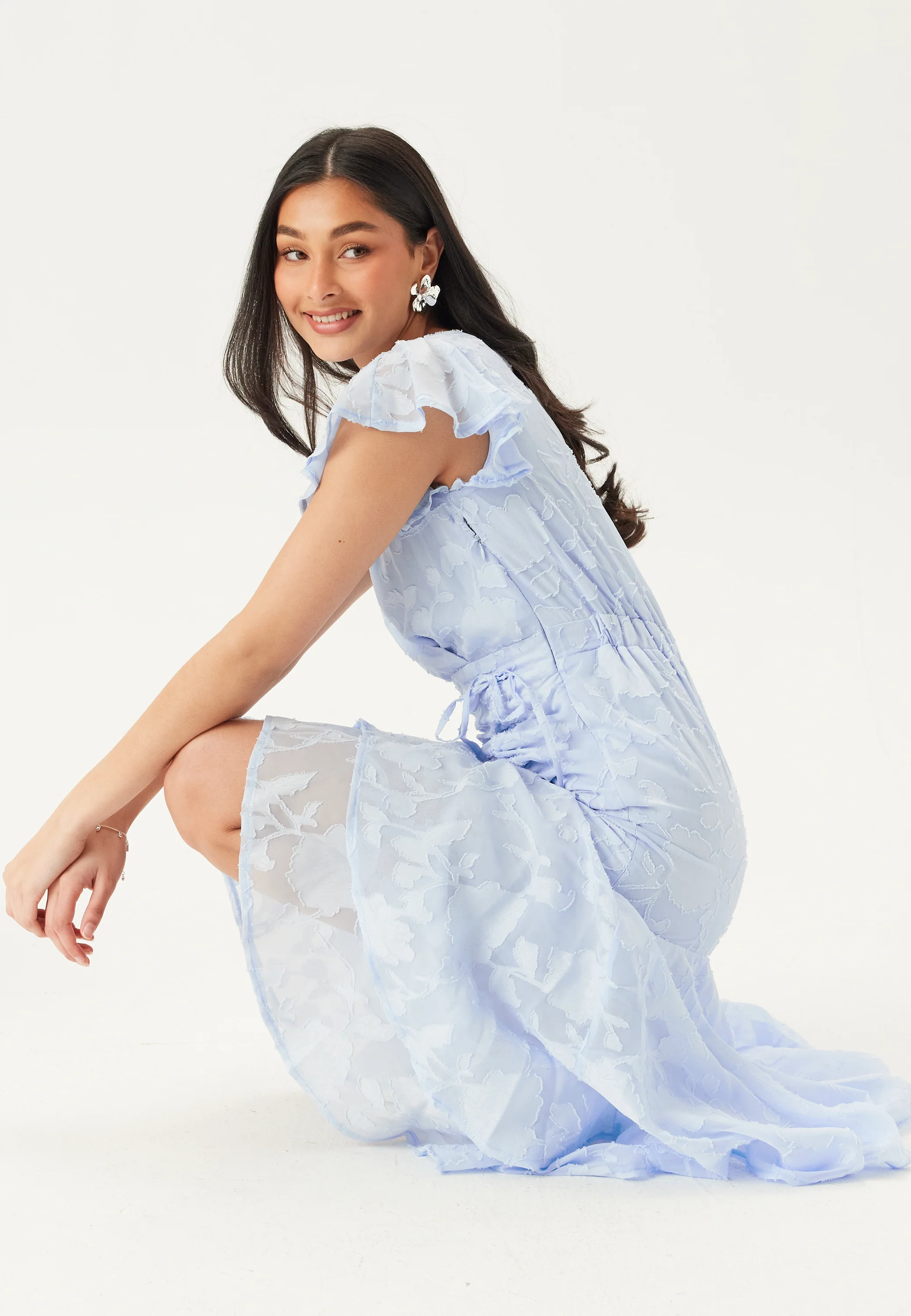 Chiffon Flutter High Low Dress - Image 5