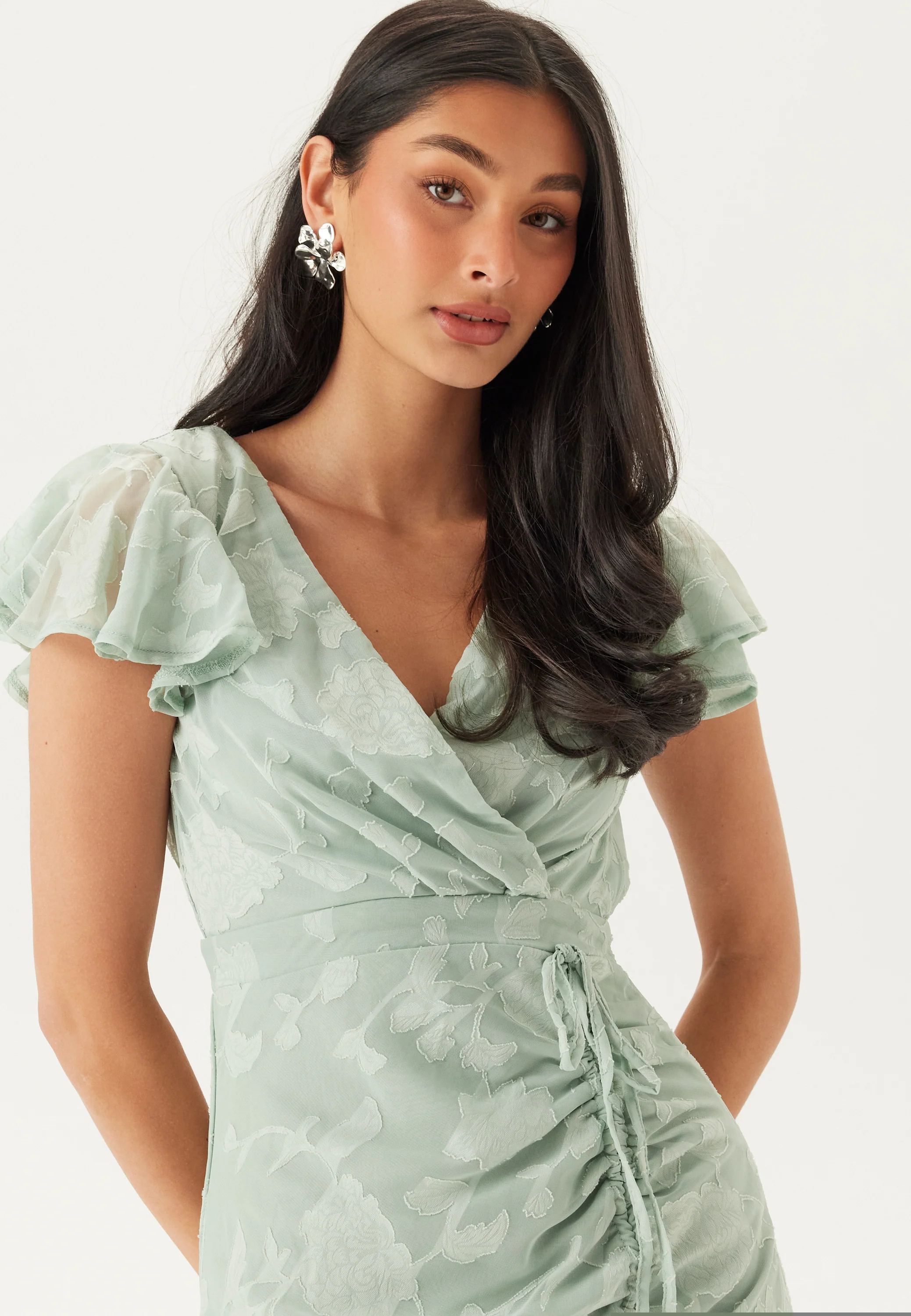 Chiffon Flutter High Low Dress - Image 2