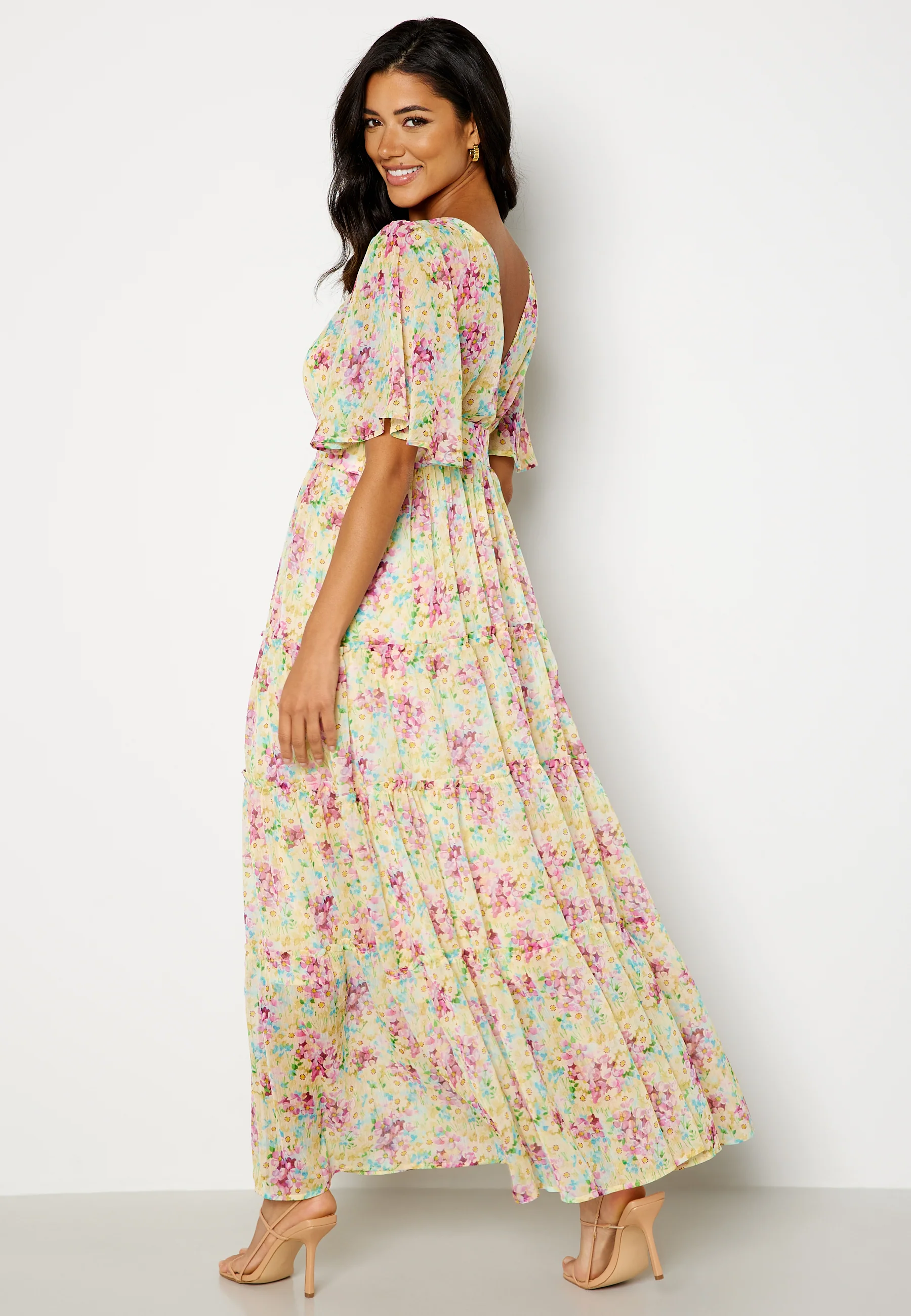 Chiffon Open Back Dress - Image 2