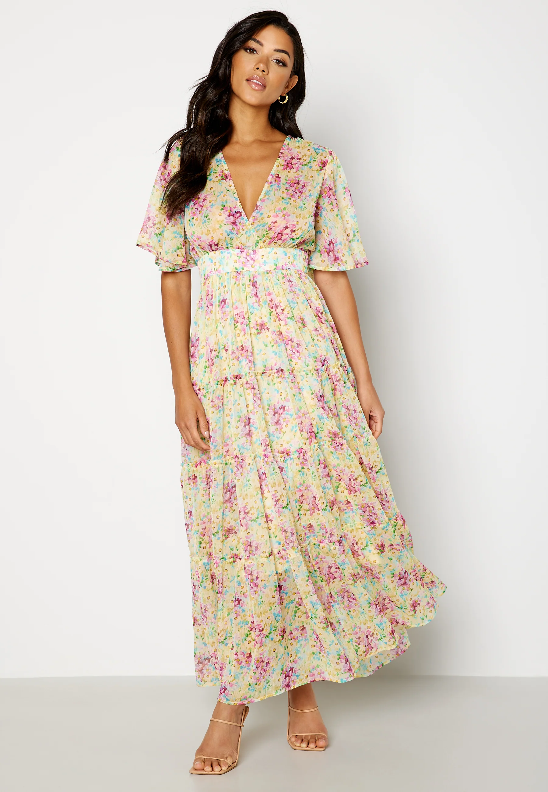 Chiffon Open Back Dress - Image 5