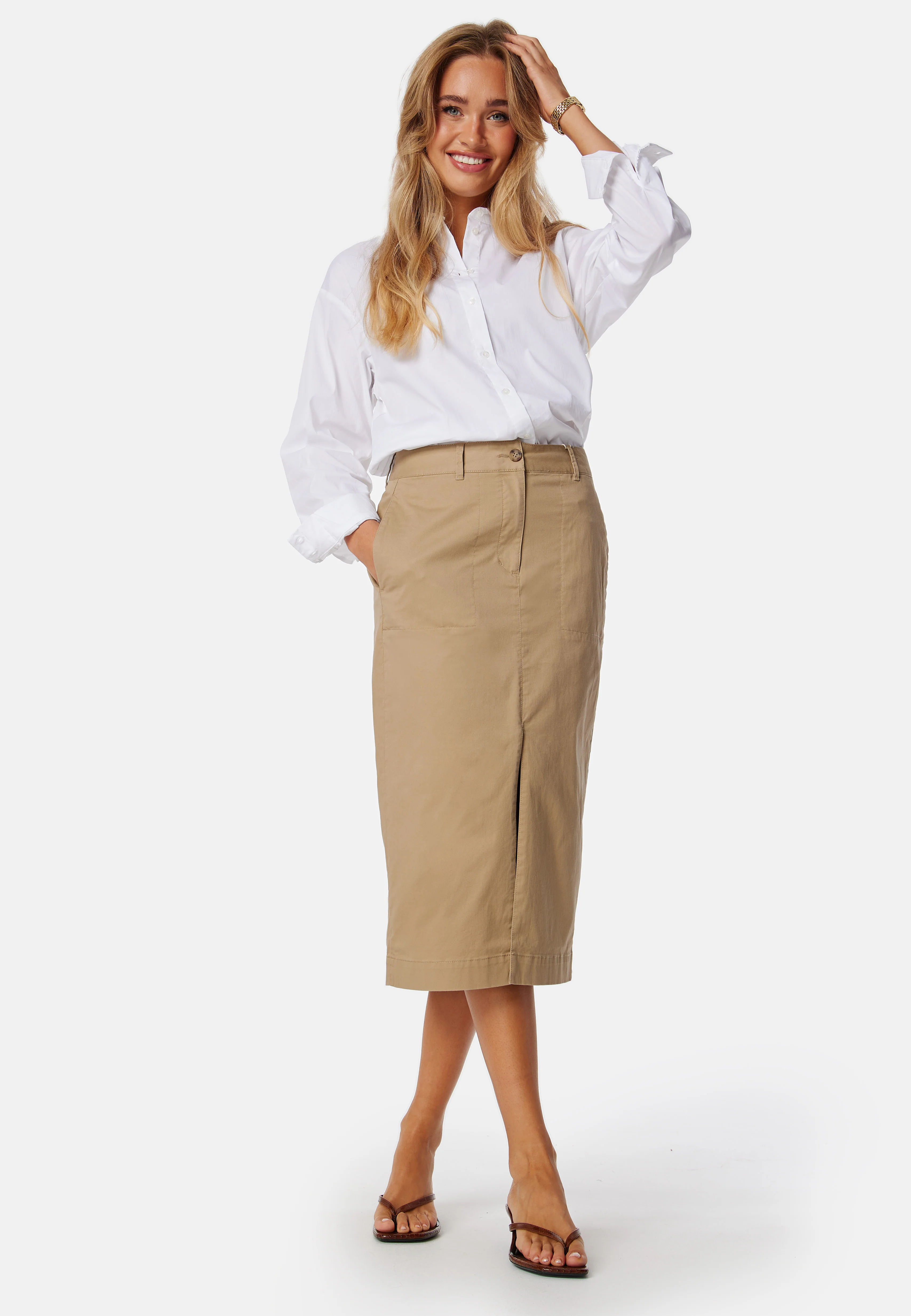 Chino Slit Skirt - Image 3