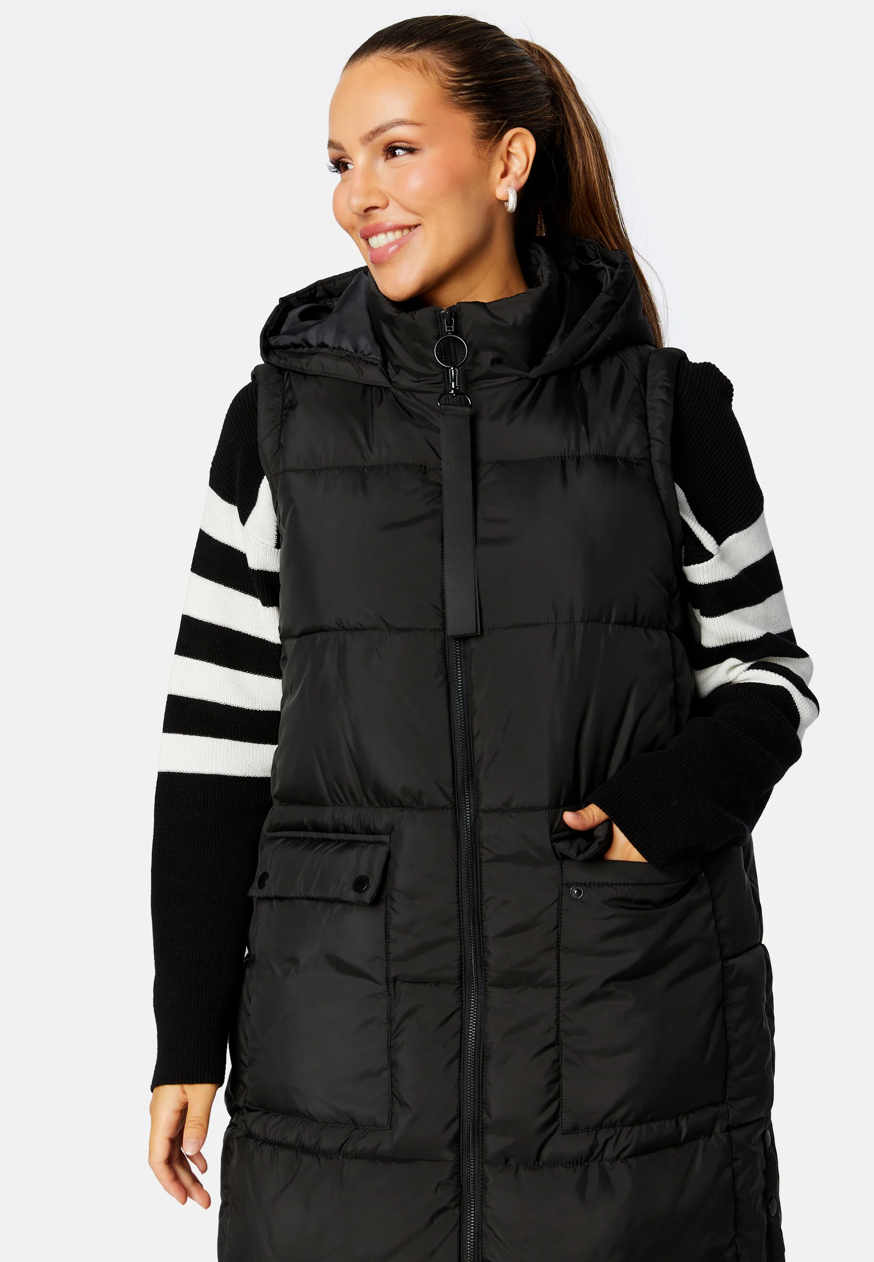 Chrissy Long Padded Vest - Image 13