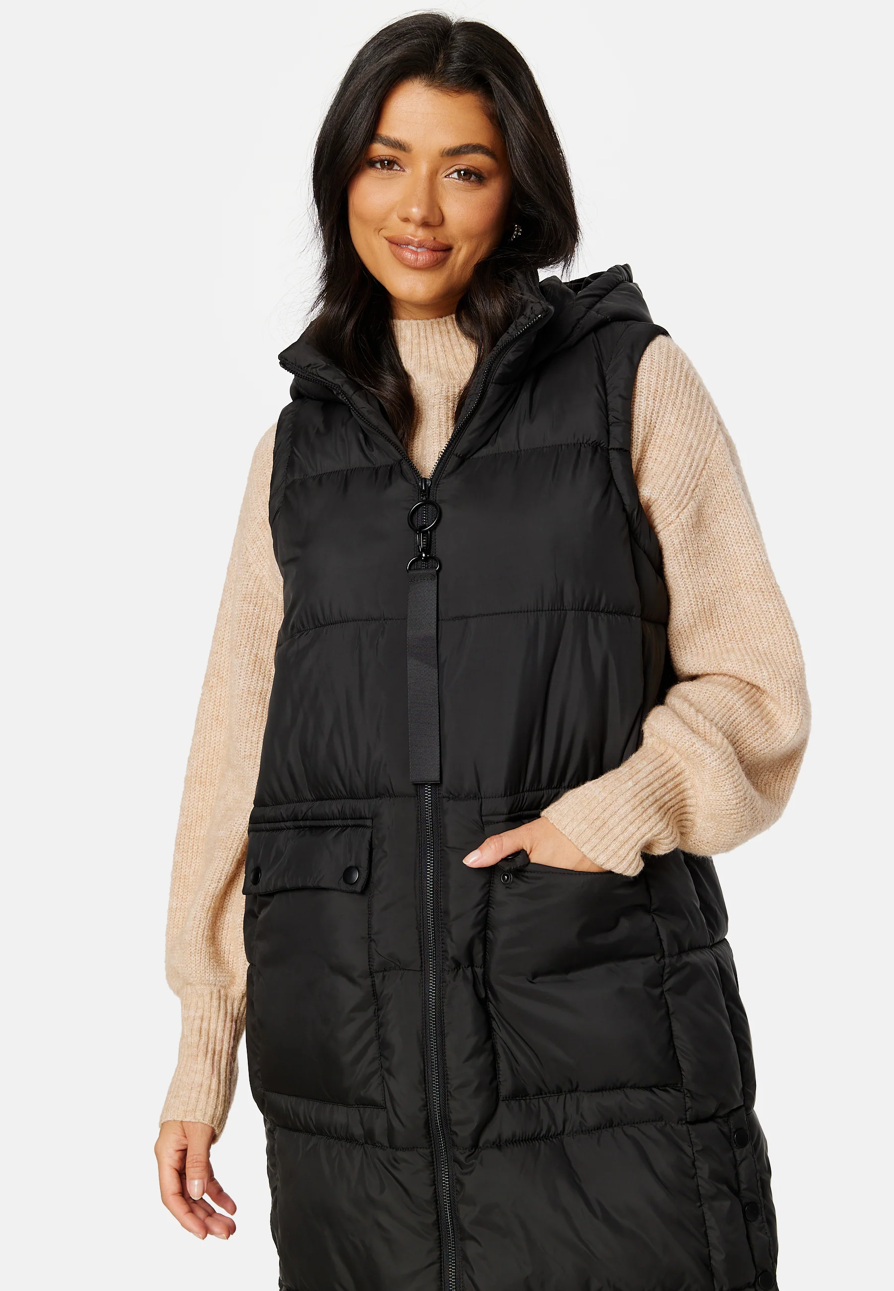 Chrissy Long Padded Vest - Image 4