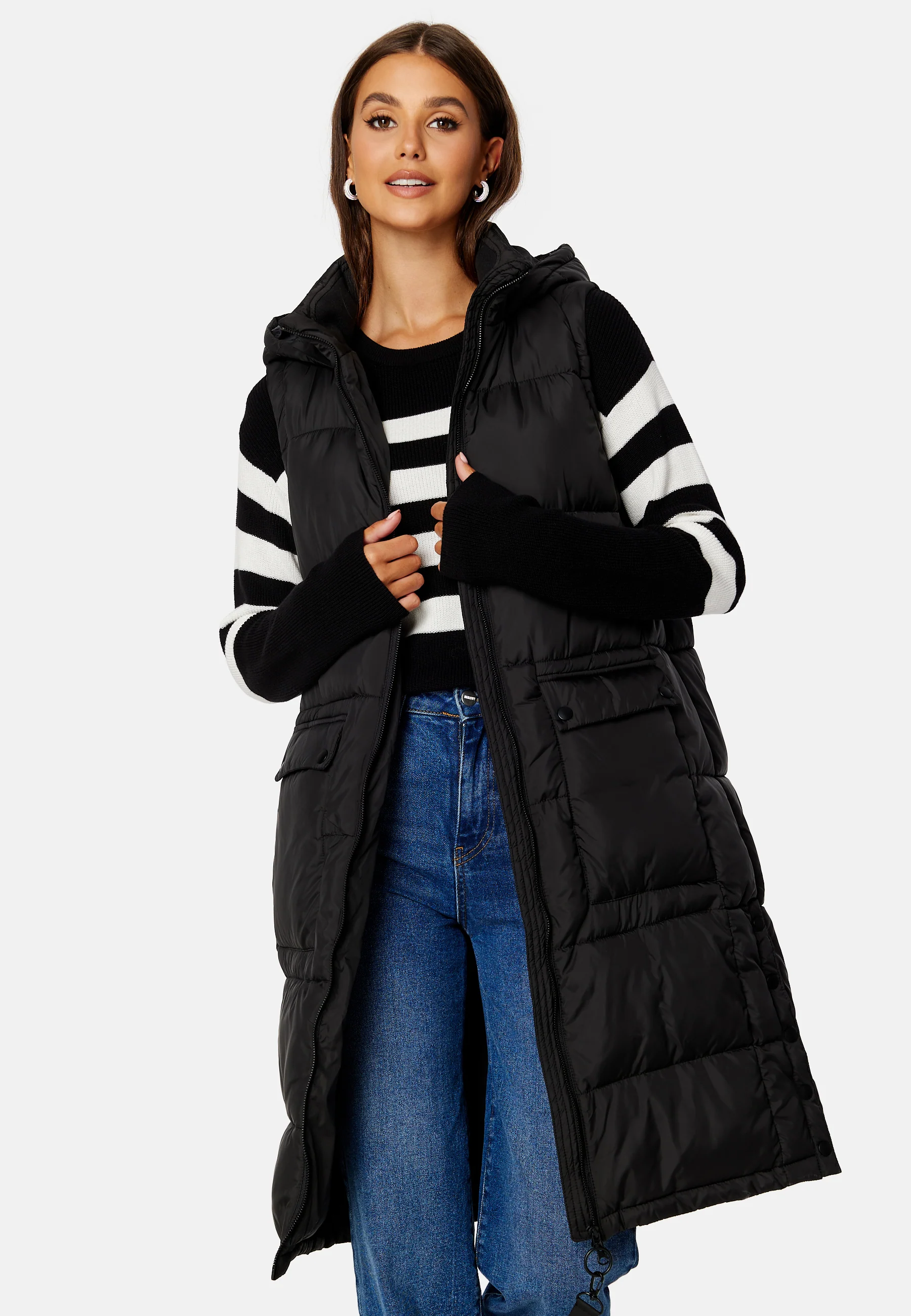 Chrissy Long Padded Vest - Image 7