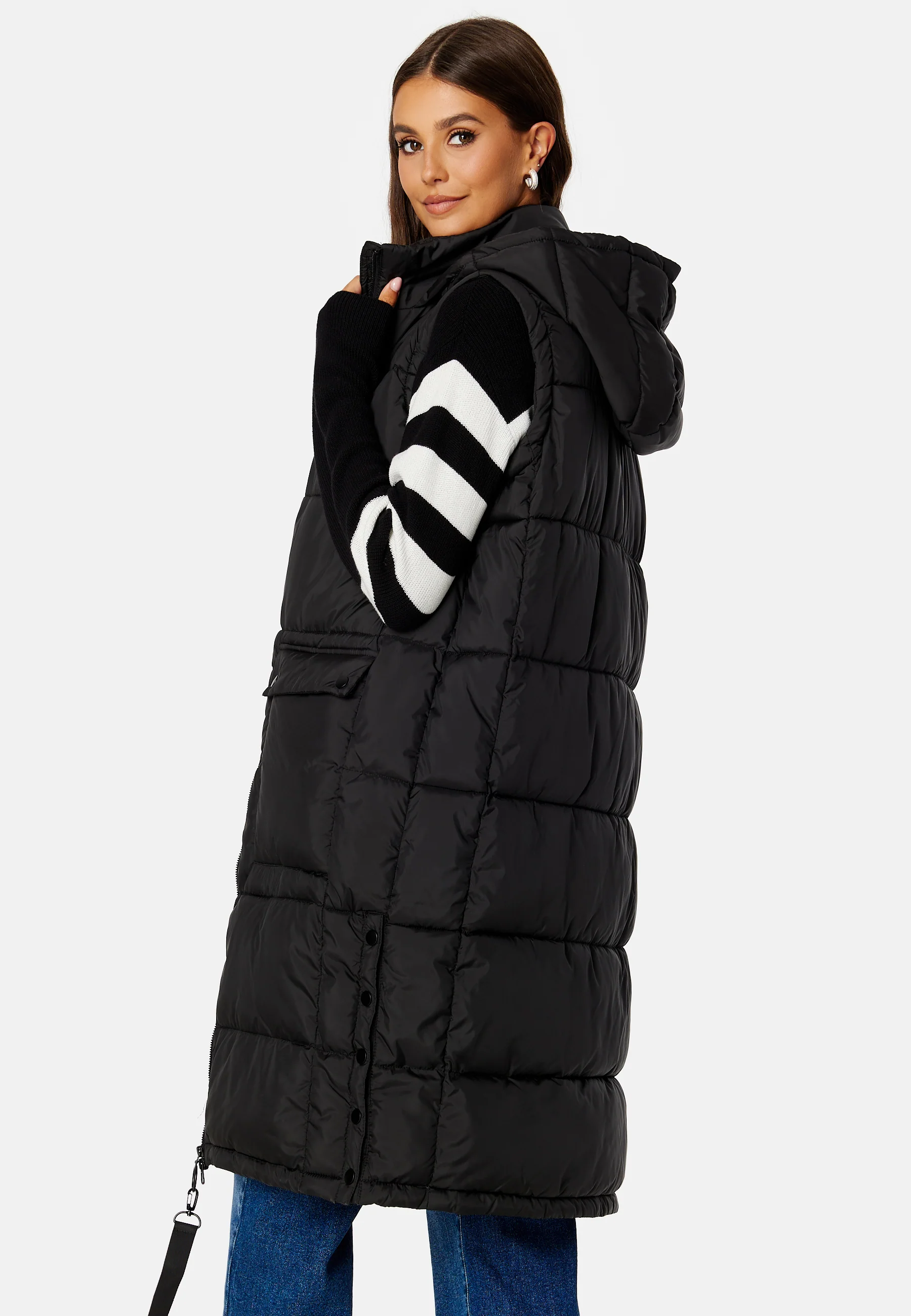 Chrissy Long Padded Vest - Image 9