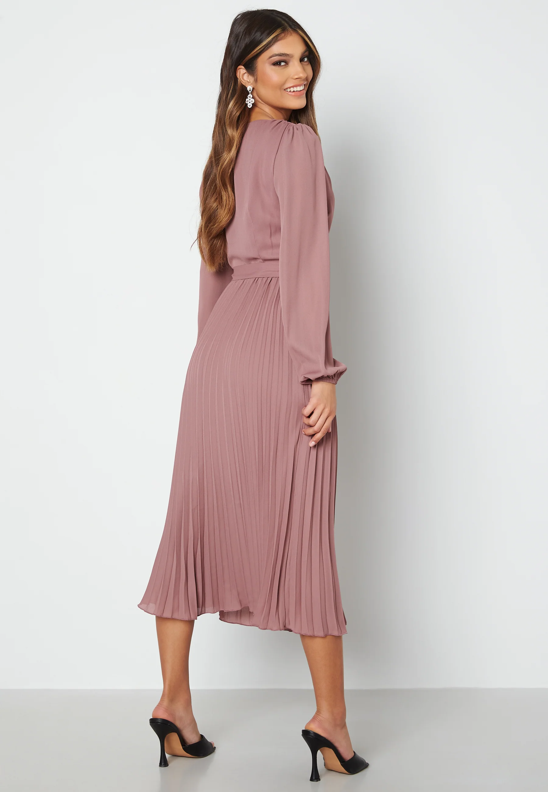 Christa Pleated Midi Dress - Image 2