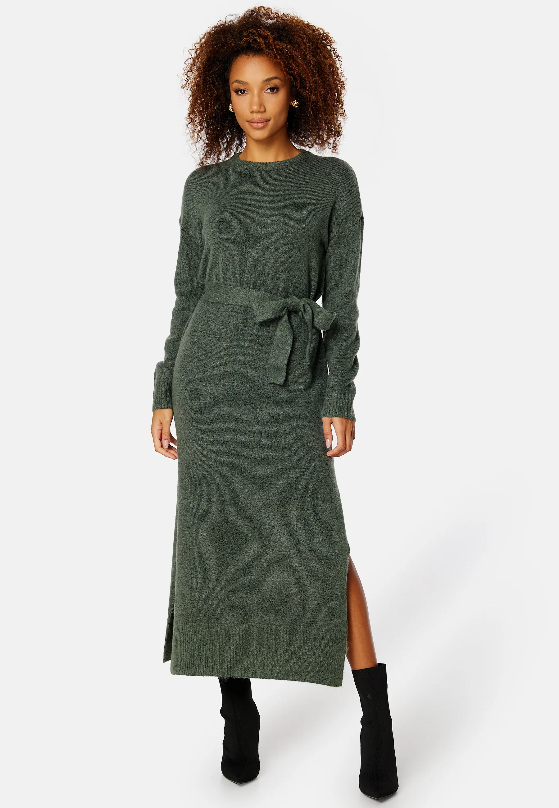 Cilia L/S Long Knit Dress