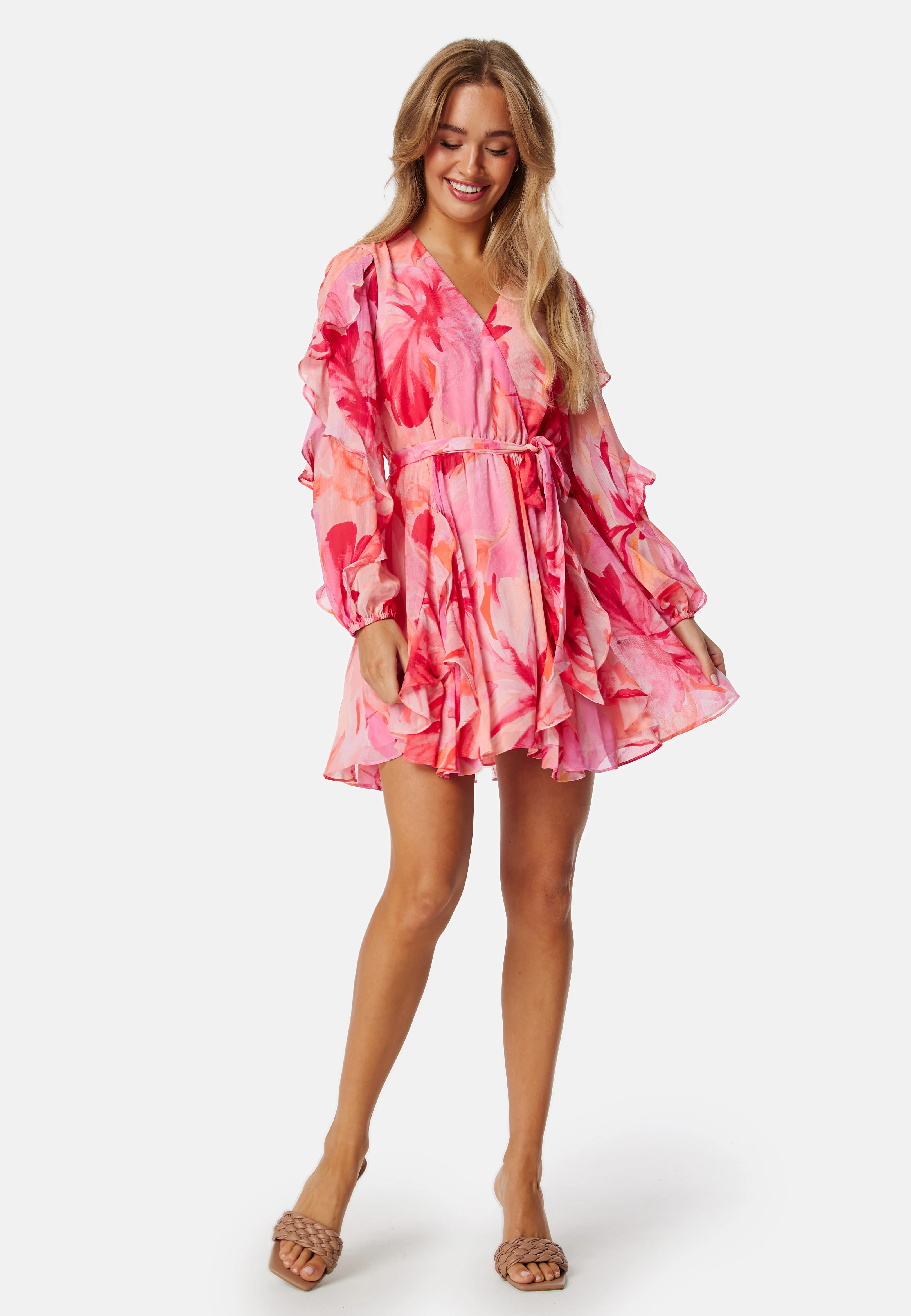 Cinzia Ruffle Mini Dress - Image 3