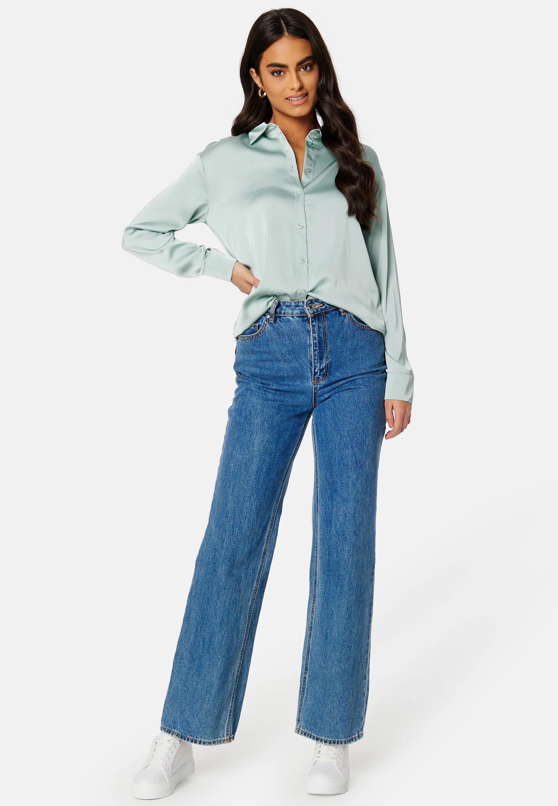 Clair L/S Sateen Shirt - Image 2