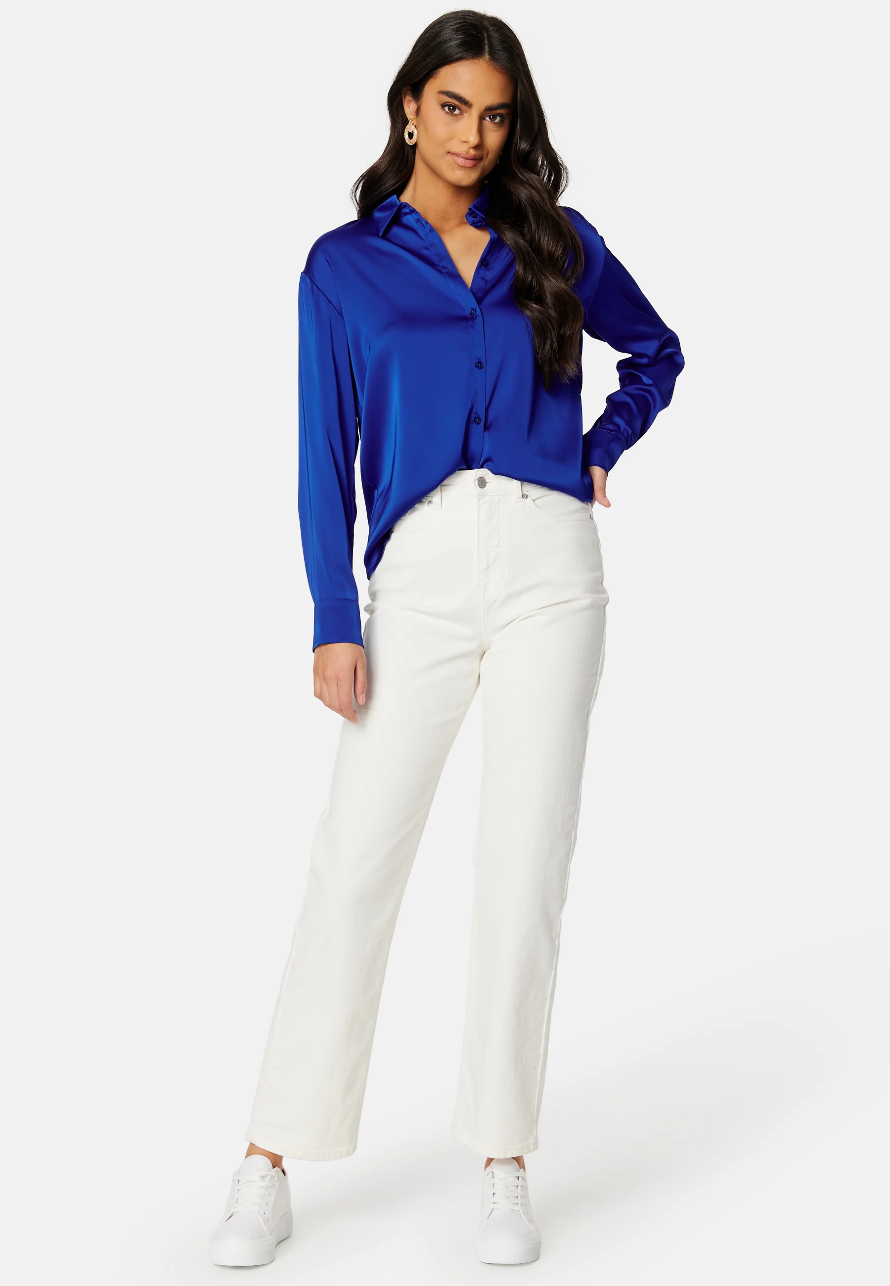 Clair L/S Sateen Shirt - Image 2