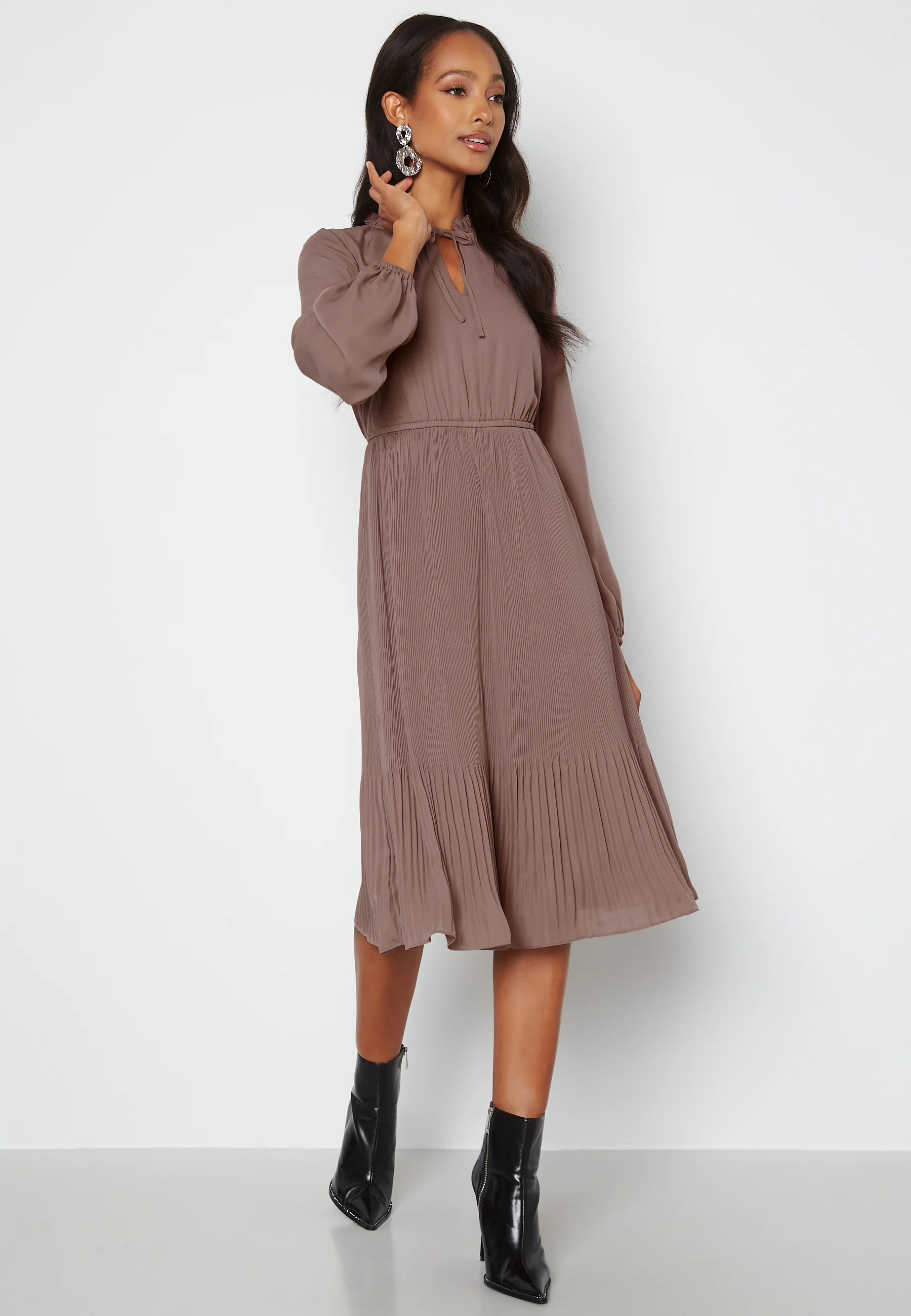 Clara Pleated Dress