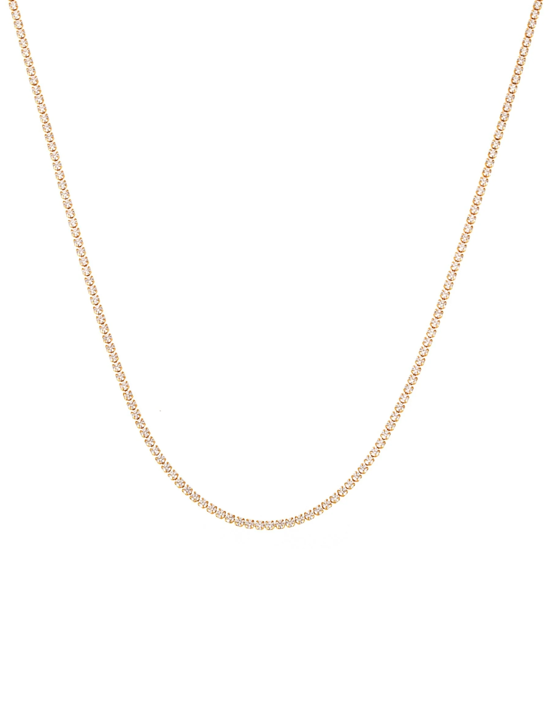 Cloé Tennisnecklace Gold - Image 2