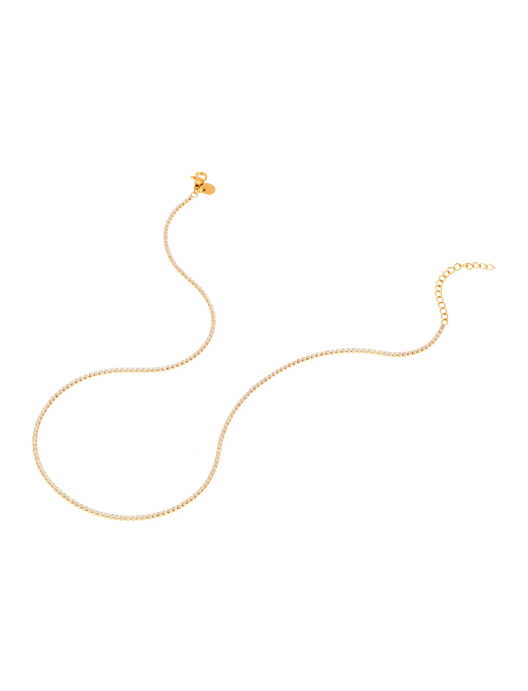Cloé Tennisnecklace Gold - Image 3