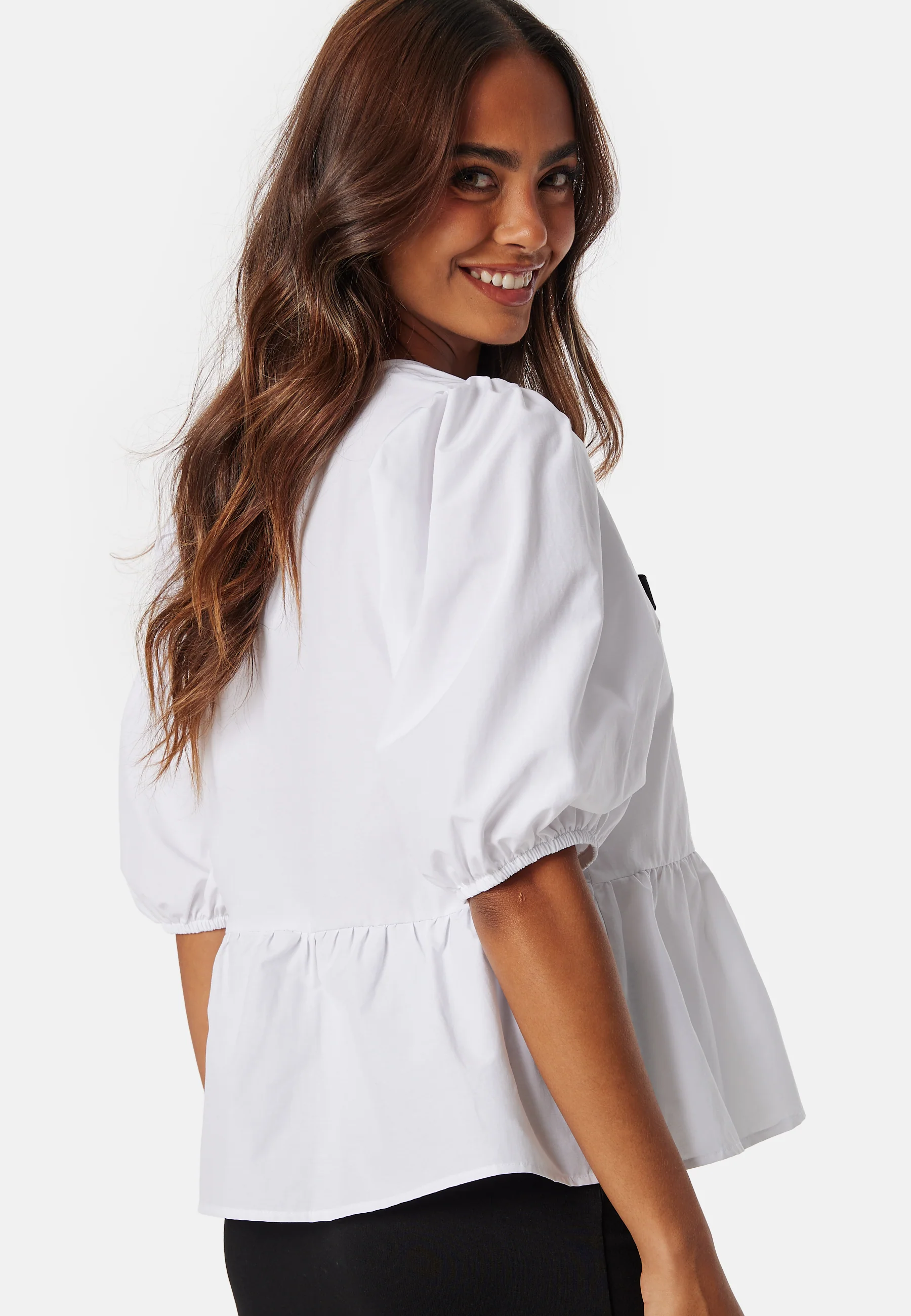 Contrast Bow Blouse - Image 5
