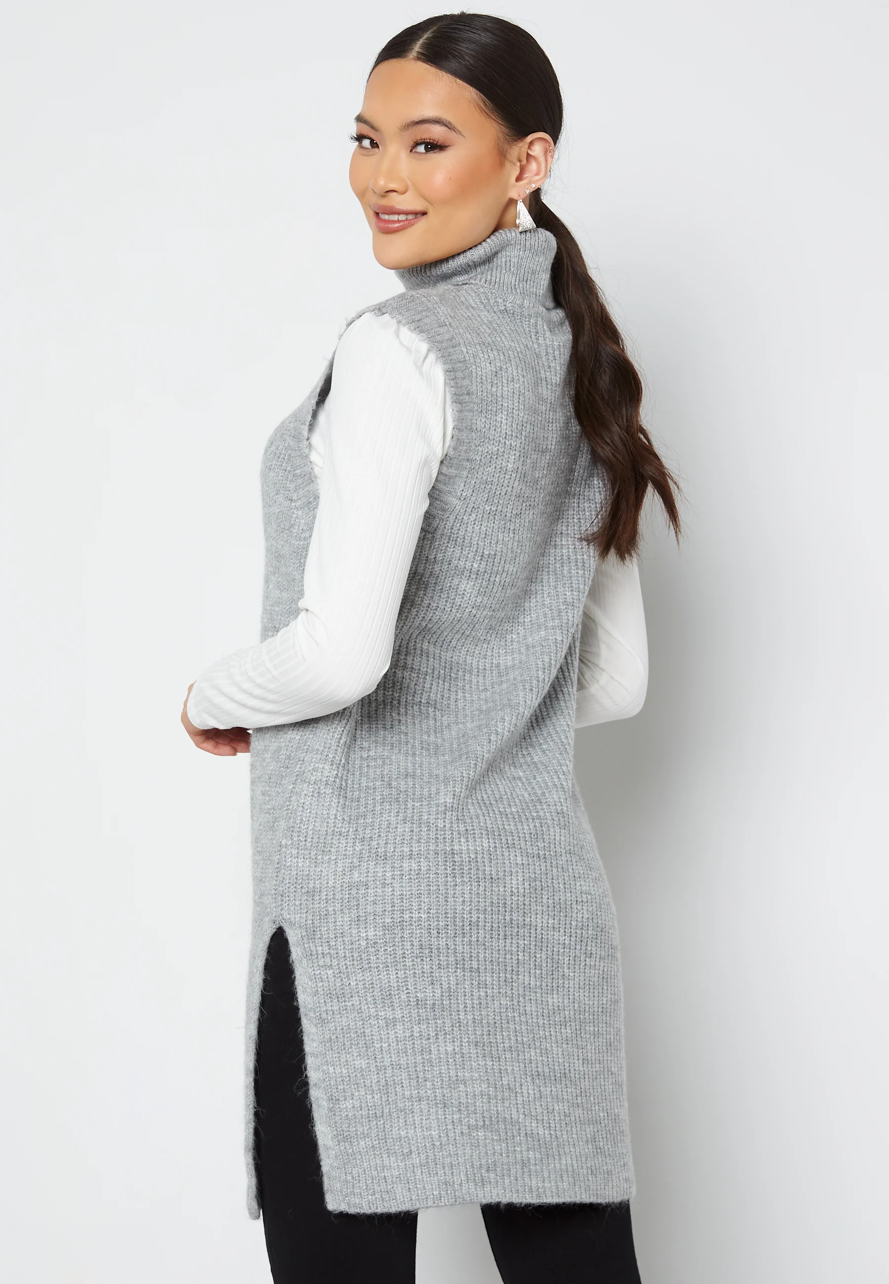 Cora Long Rollneck Vest - Image 3
