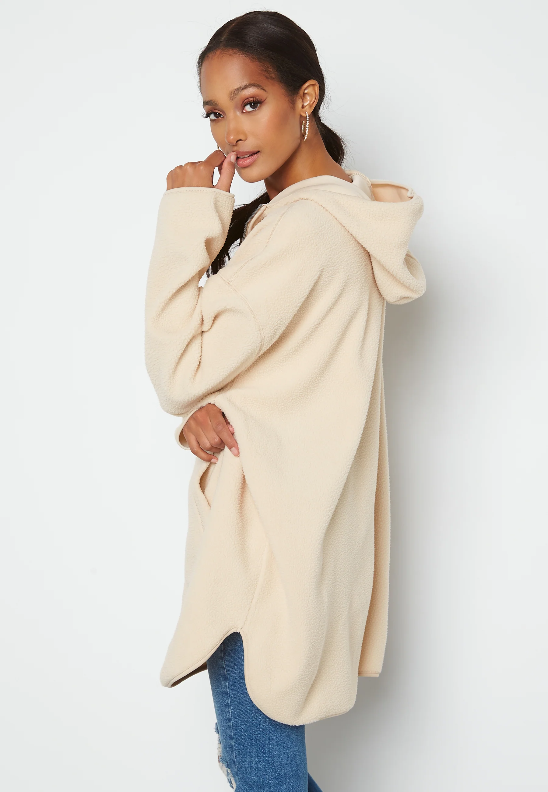 Cosy 7/8 Fleece Hoodie - Image 3