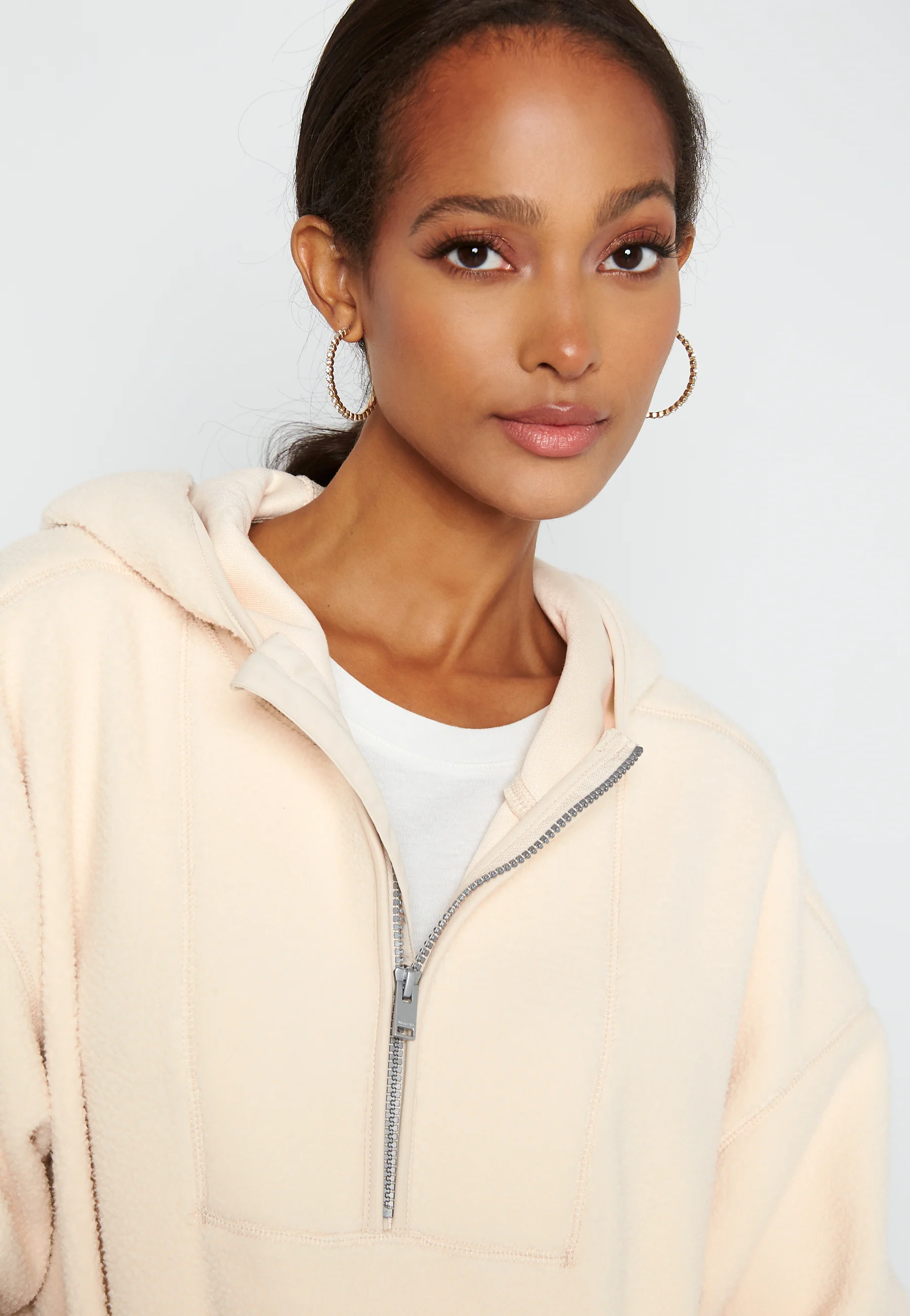 Cosy 7/8 Fleece Hoodie - Image 4