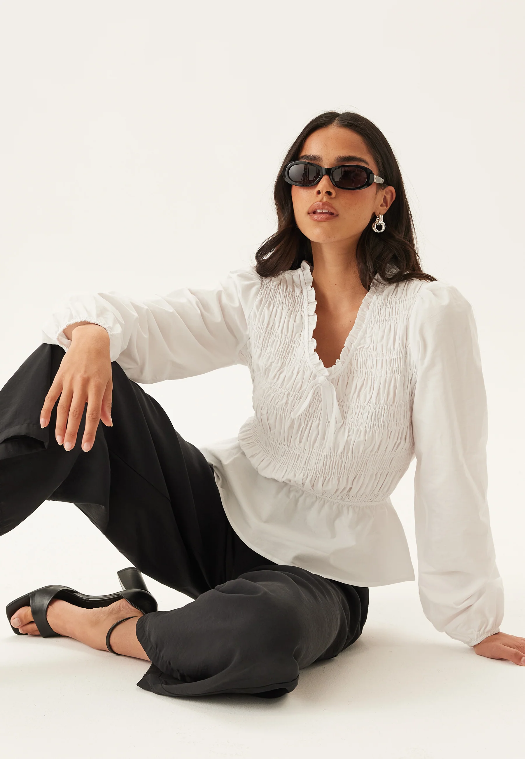 Cotton Smock Blouse - Image 5