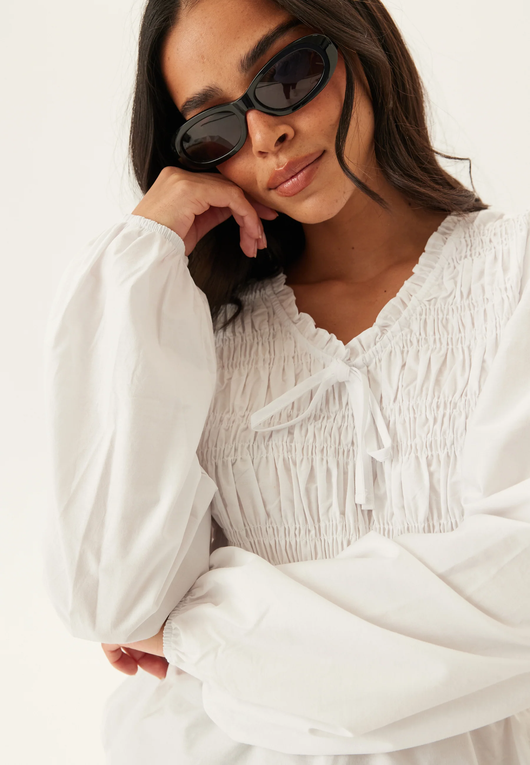 Cotton Smock Blouse - Image 9