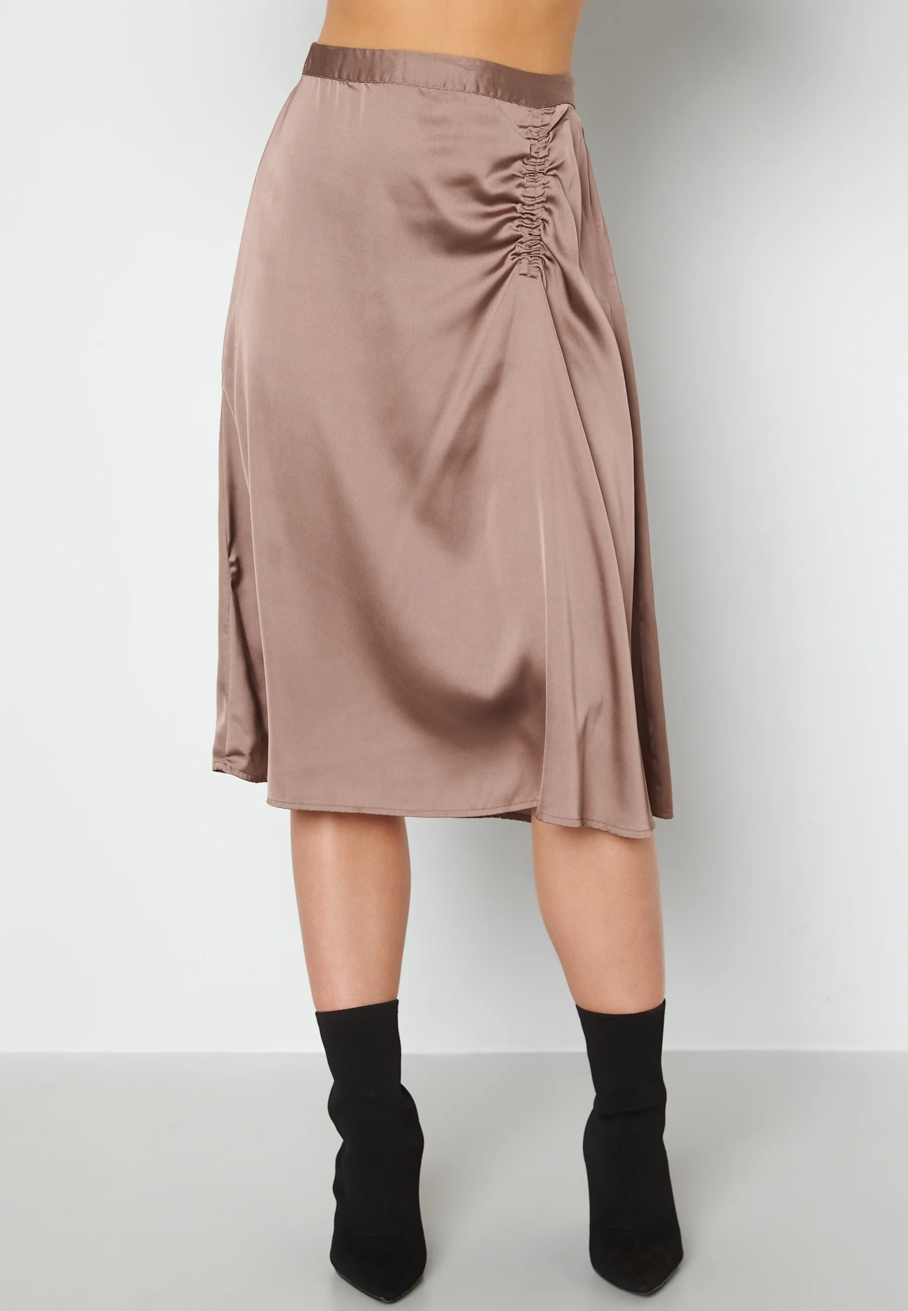 Cristy H/W Rouching Slit Skirt - Image 2