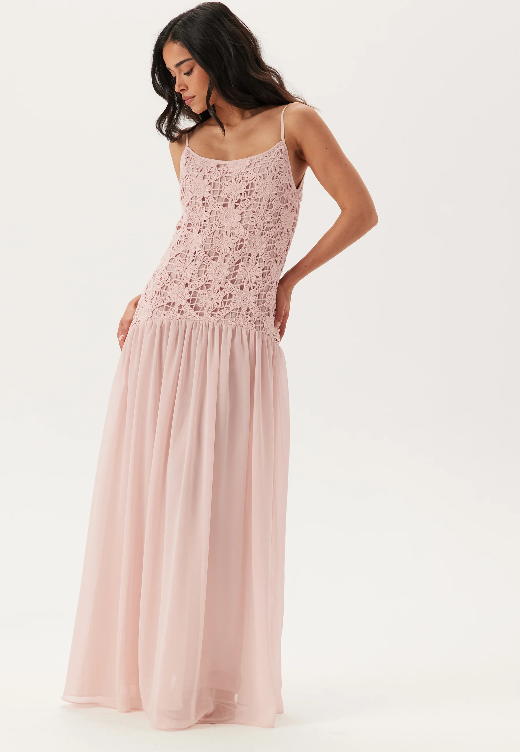 Crochet Bodice Maxi Dress - Image 3