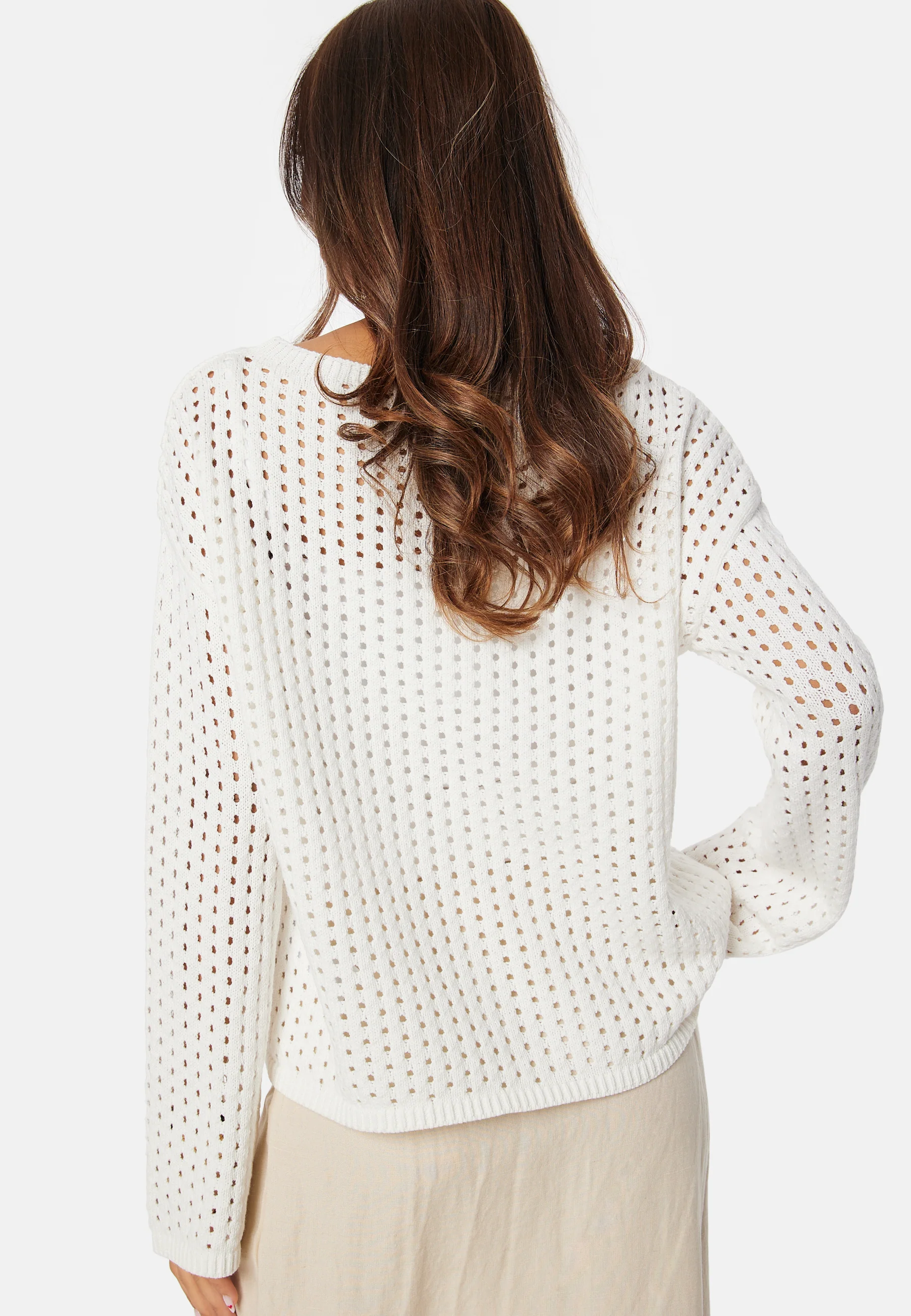 Crochet Knitted Long Sleeve Top - Image 2