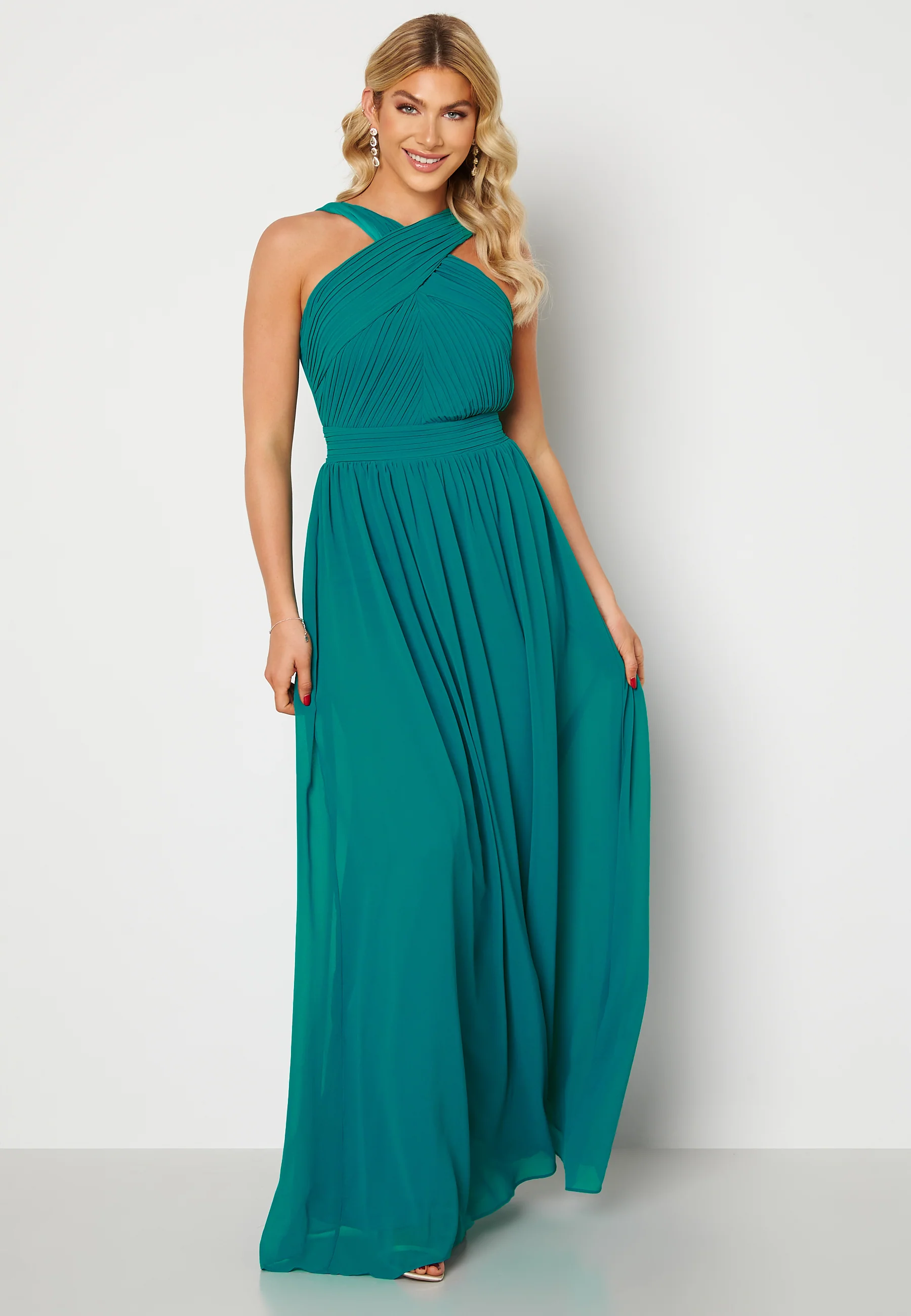 Cross Front Chiffon Maxi Dress - Image 3