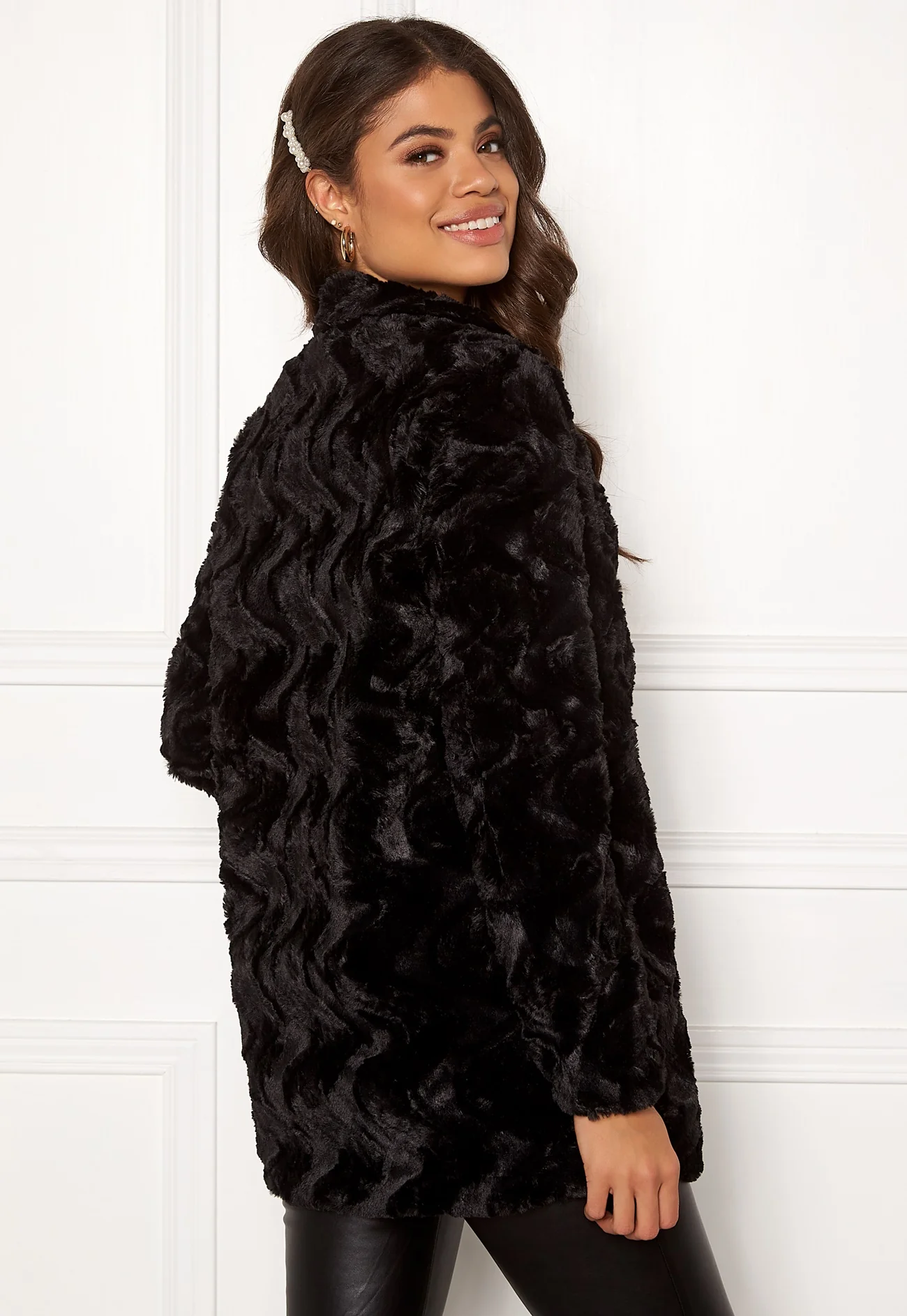 Curl high neck faux fur - Image 3