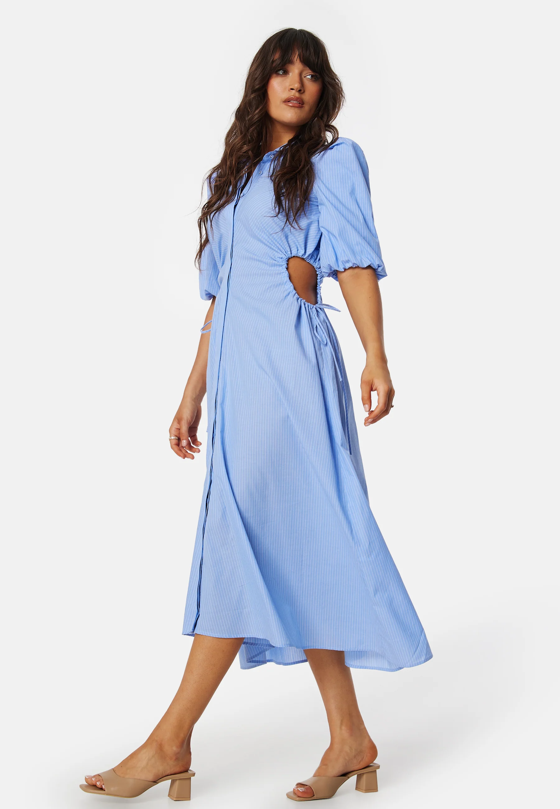 Cut out midi shirt dress - Image 4