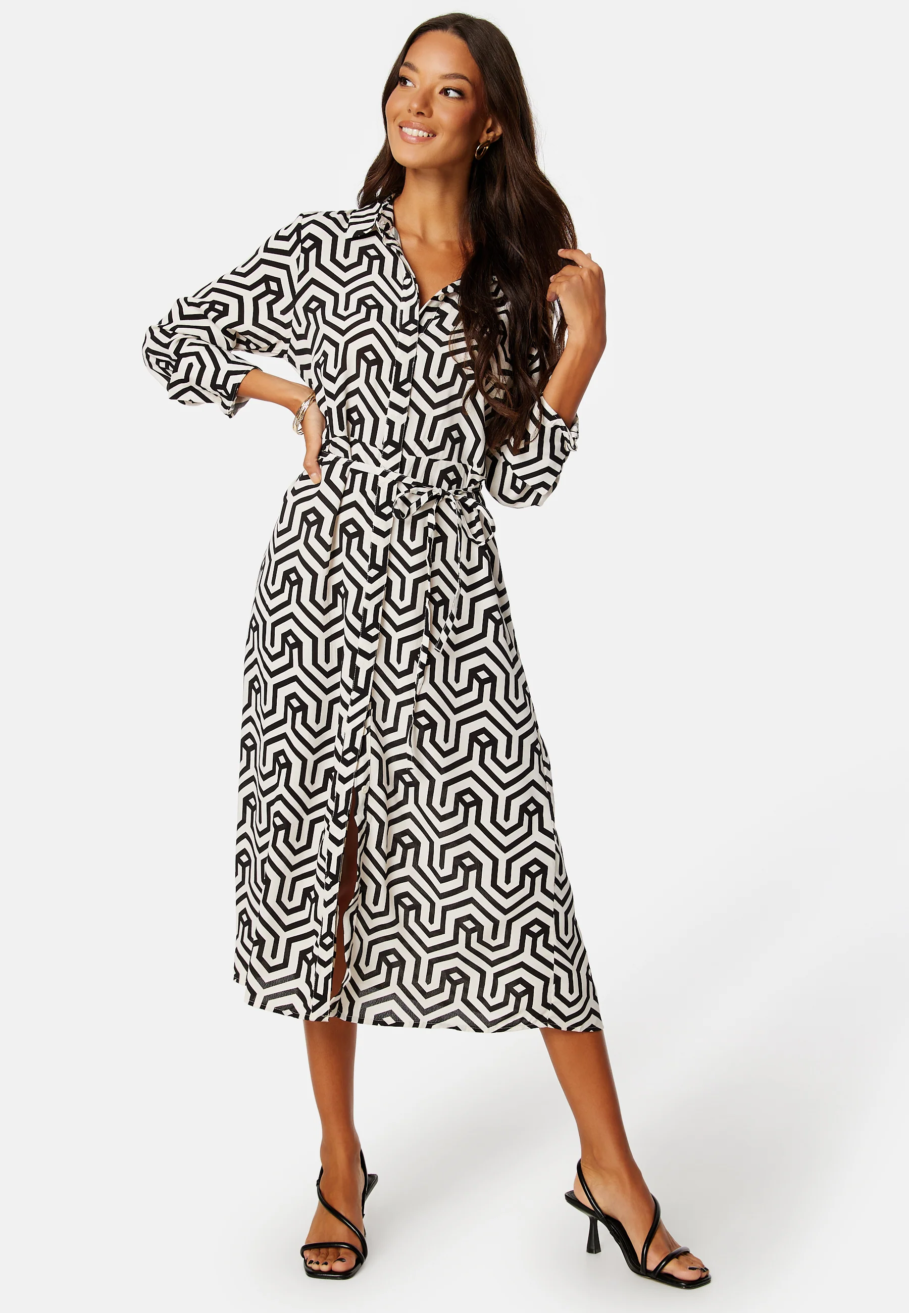 Daca Sana L/S Midi Calf Shirt Dress - Image 4