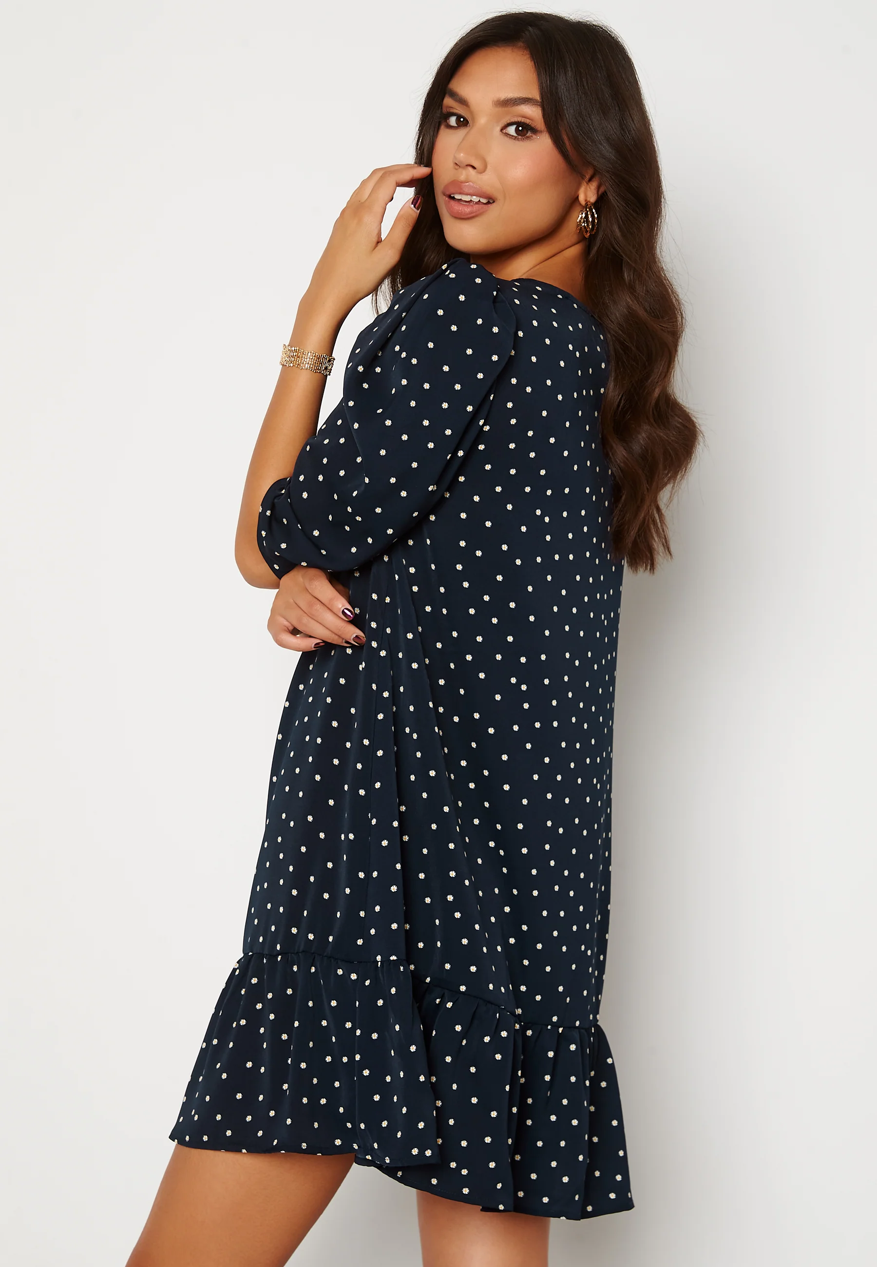Daisy Frill Hem Shift Dress - Image 3