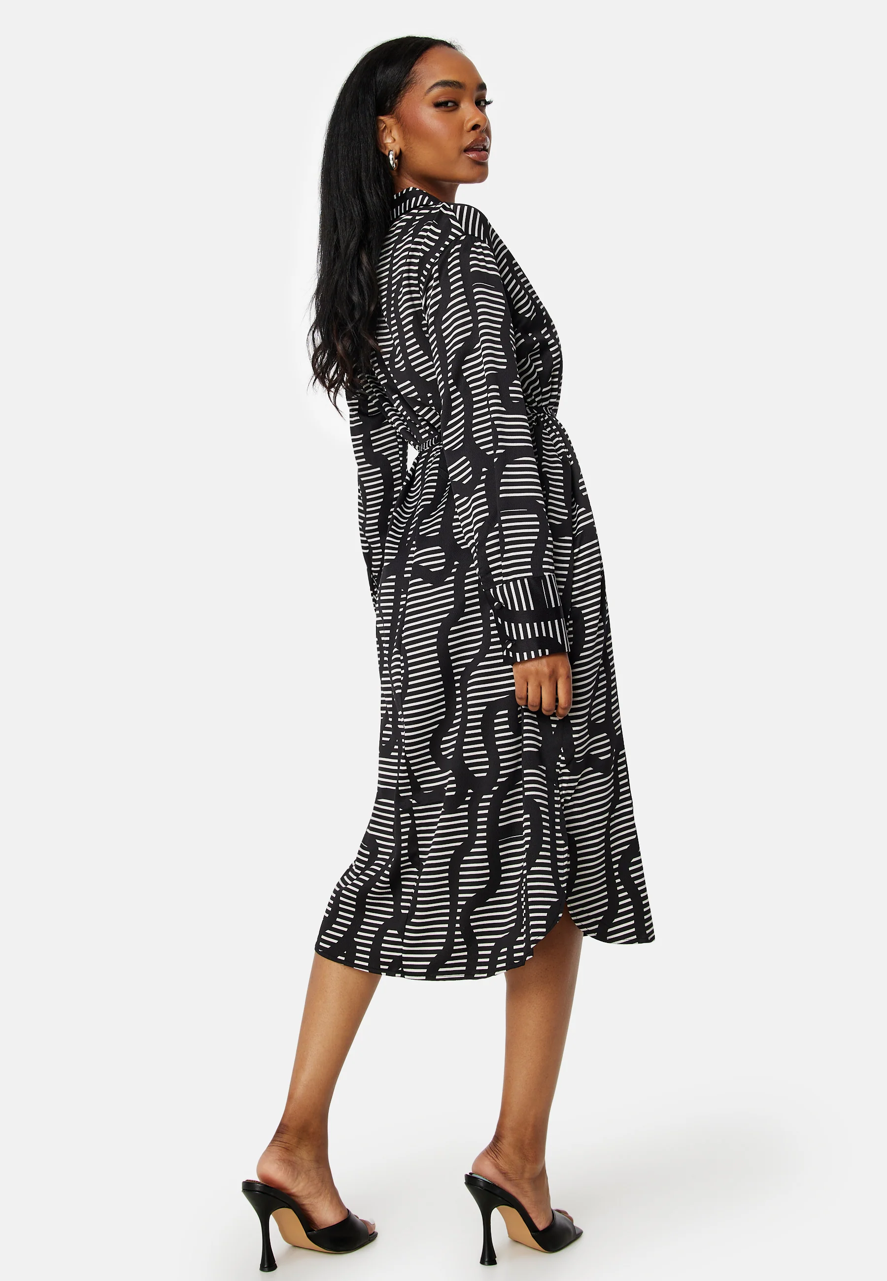 Daisy L/S V-Neck Calf Dress - Image 2