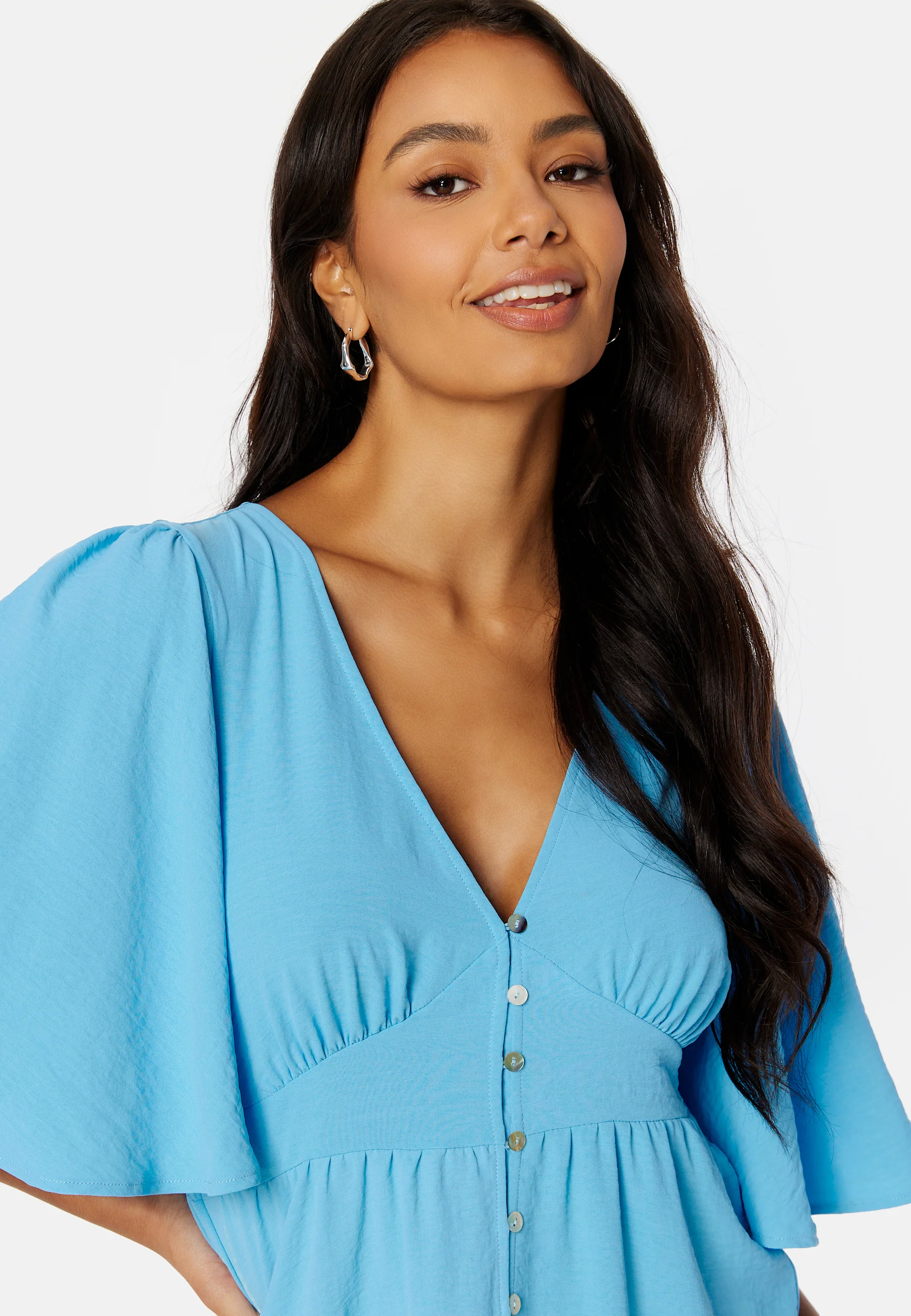 Dakota Elbow V-Neck Dress - Image 4