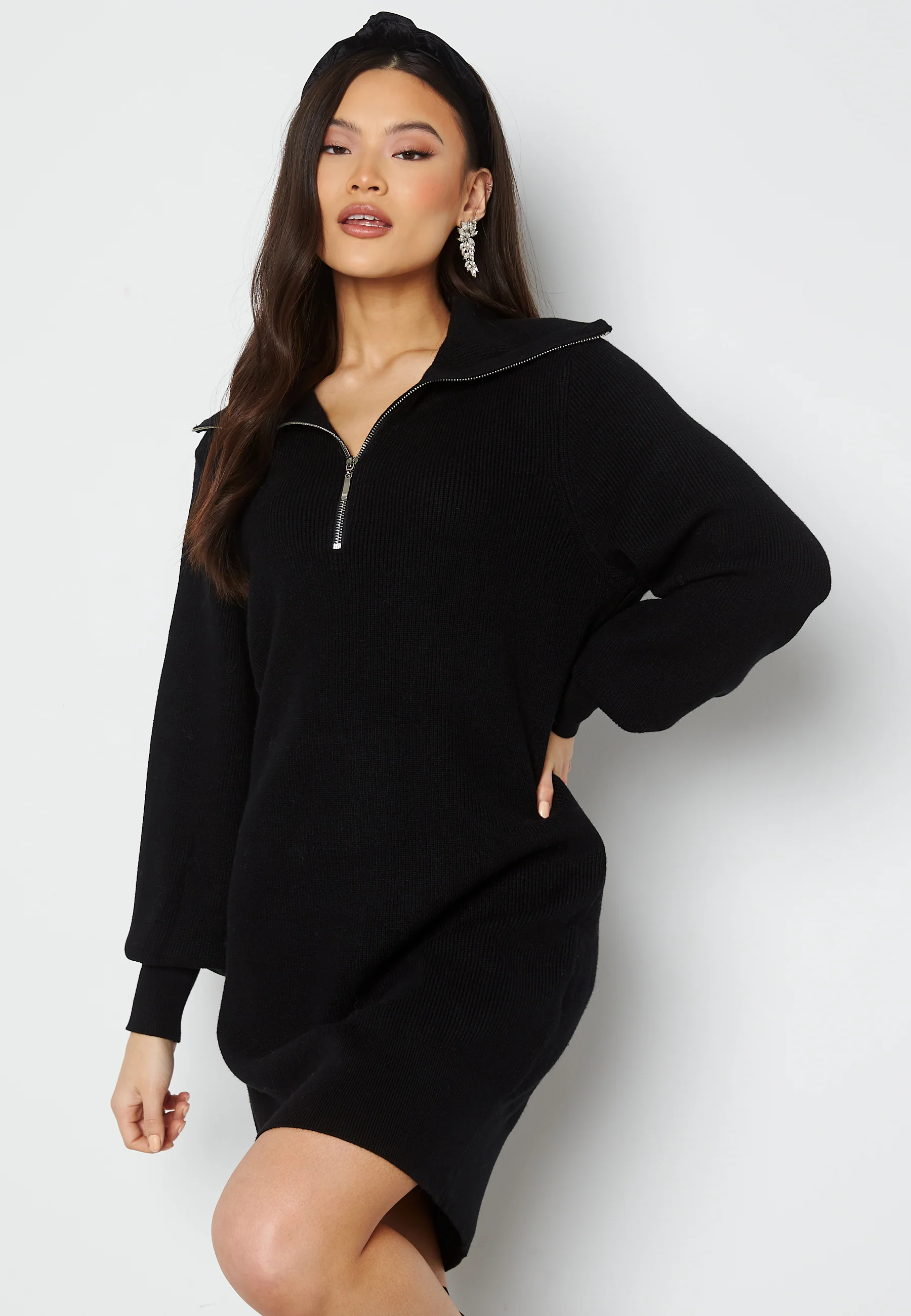 Dalma LS Zip Knit Dress - Image 2