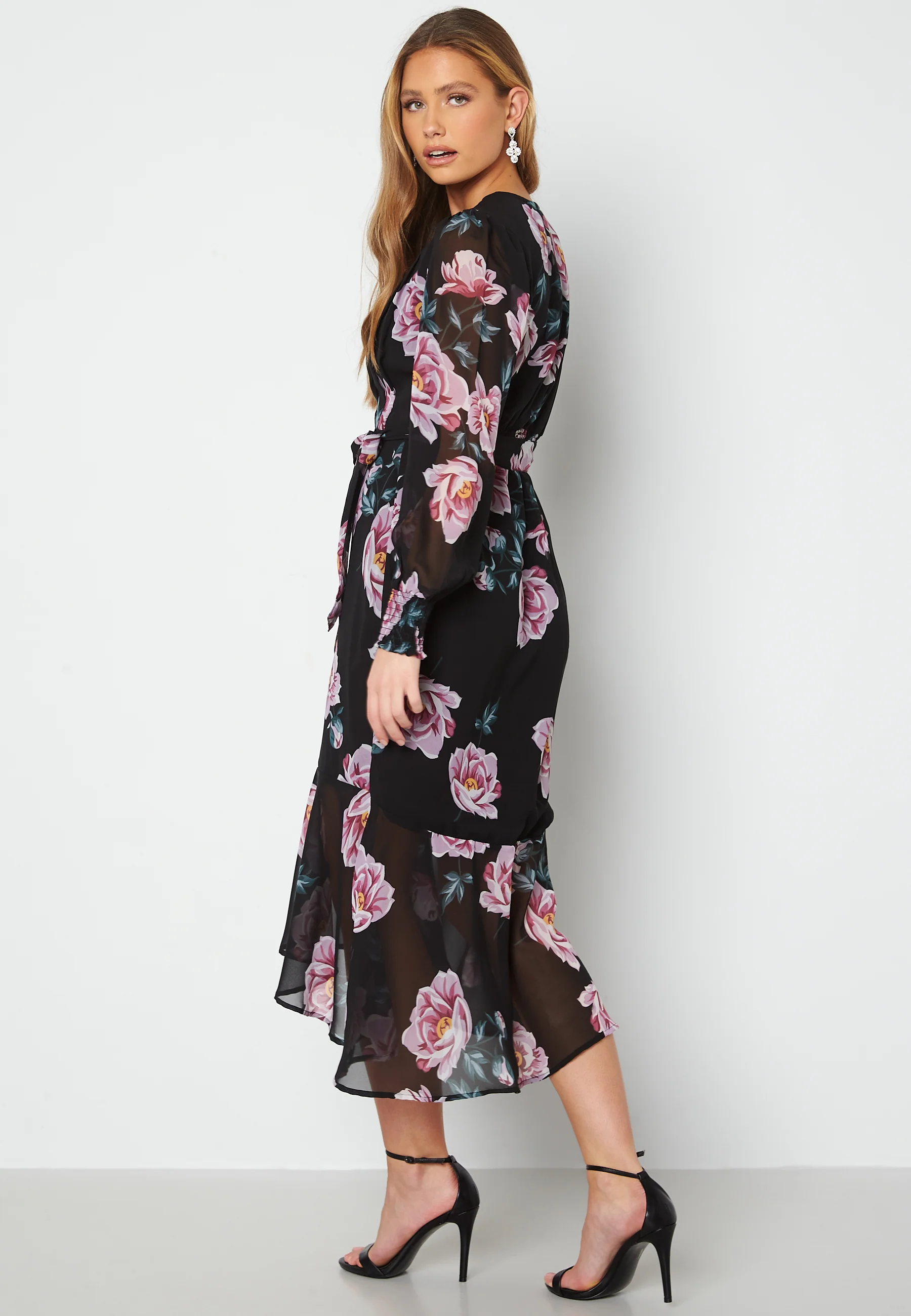 Danessa midi Puff Sleeve Dress - Image 2