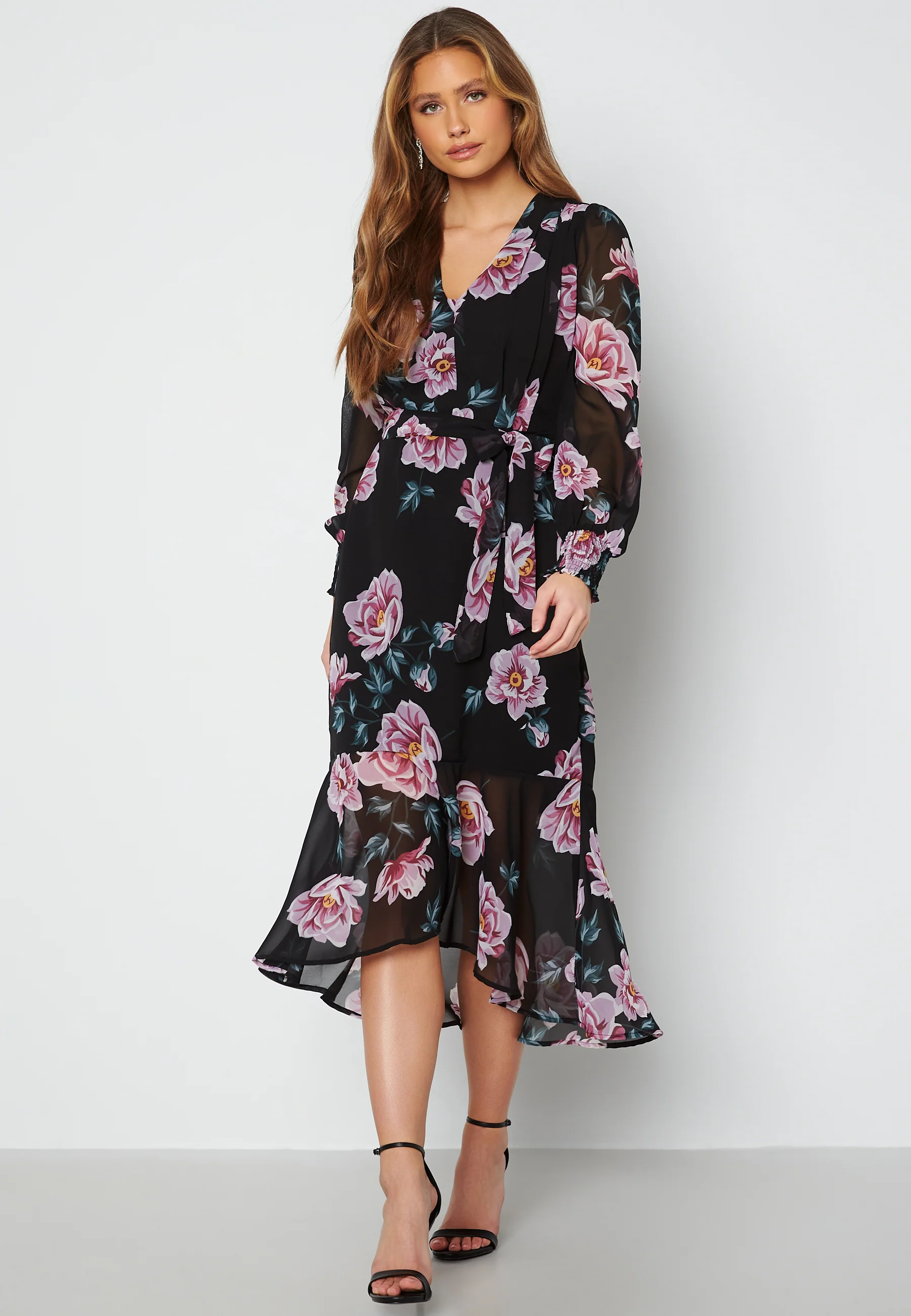 Danessa midi Puff Sleeve Dress - Image 3