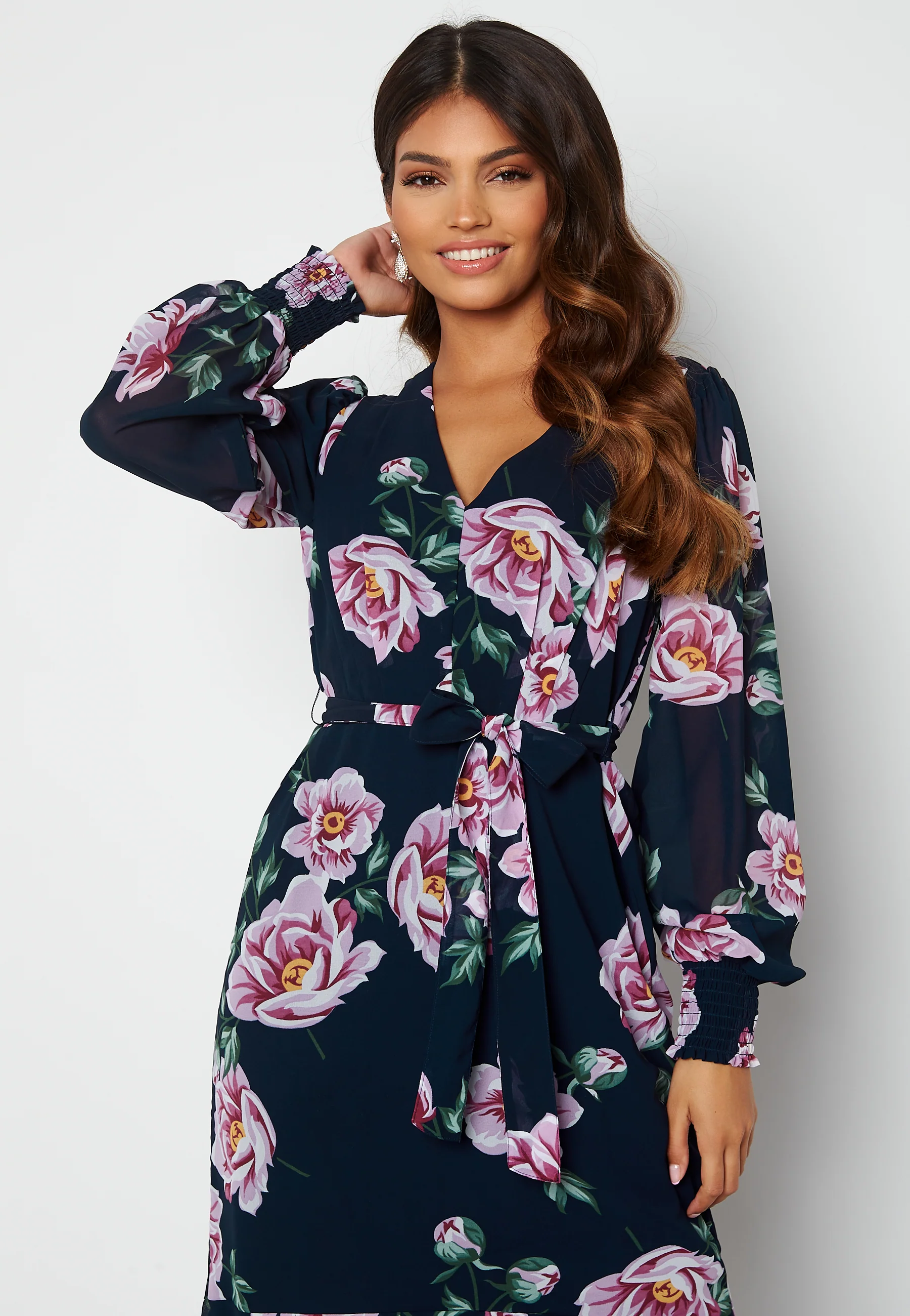 Danessa midi Puff Sleeve Dress - Image 3